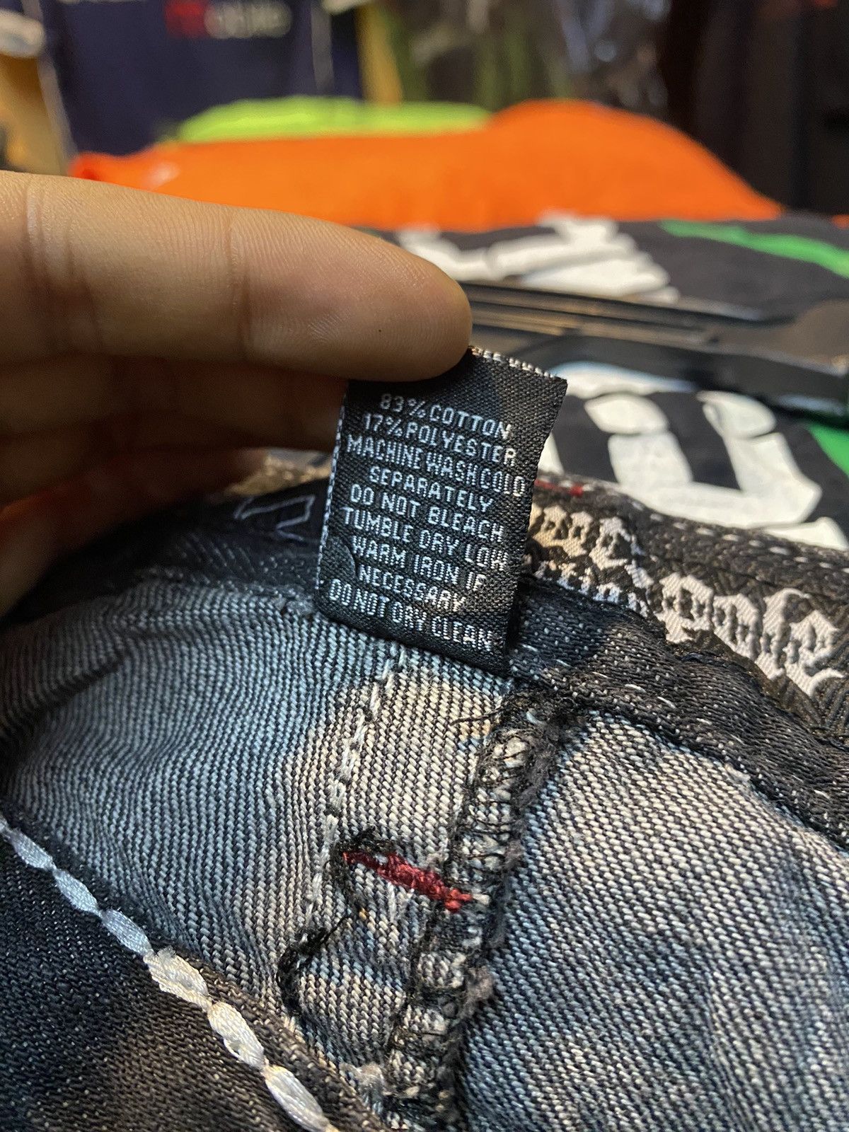 Southpole Crazy Cross ❎ southpole faded big cross like chrome hearts Size US 40 / EU 56 - 10 Thumbnail