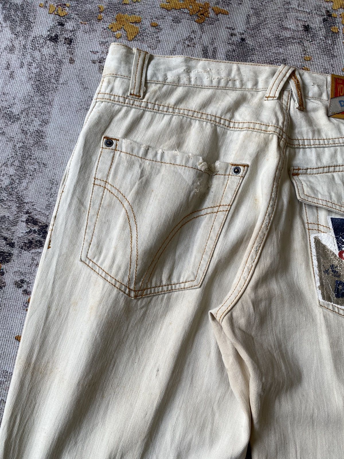 Dolce & Gabbana Dolce & Gabbana Rusty Distressed Bleached Denim Size US 33 - 17 Thumbnail