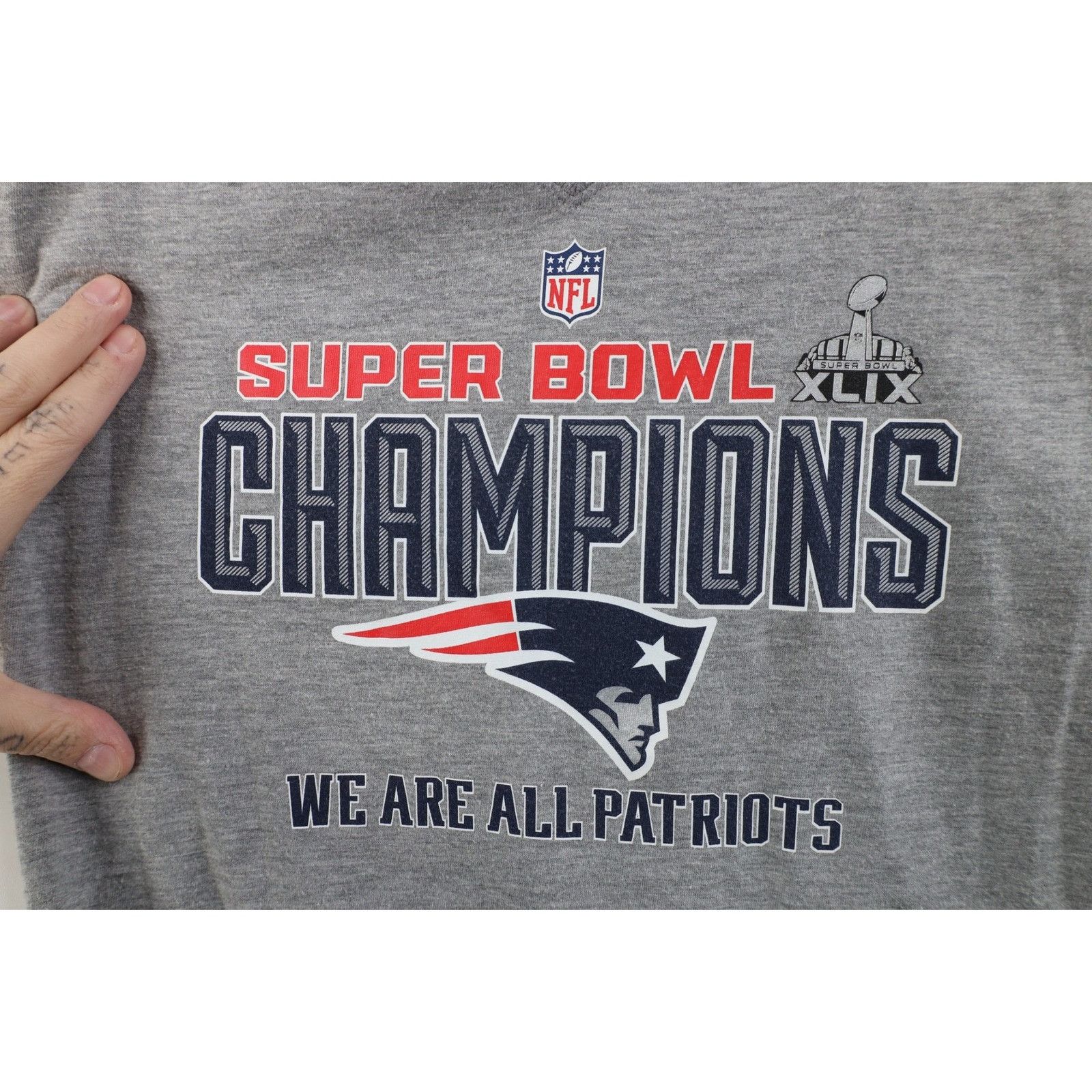 Nike Nike Super Bowl Champs XLIX New England Patriots T-Shirt Size M / US 6-8 / IT 42-44 - 5 Thumbnail
