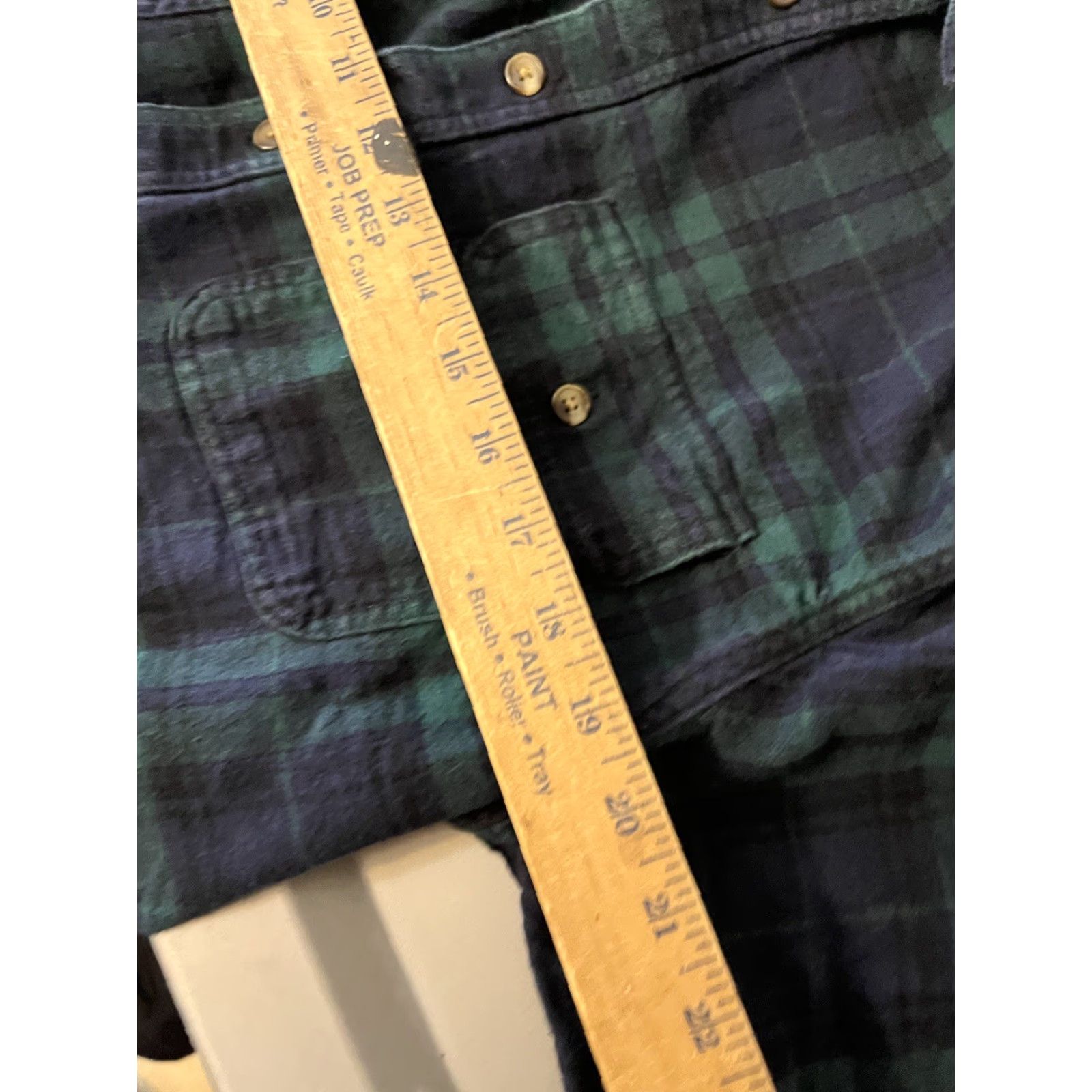 Old Navy VINTAGE Old Navy Shirt Mens L Flannel Button-Up Green Plaid Long Sleeve Shirt Size US L / EU 52-54 / 3 - 6 Thumbnail