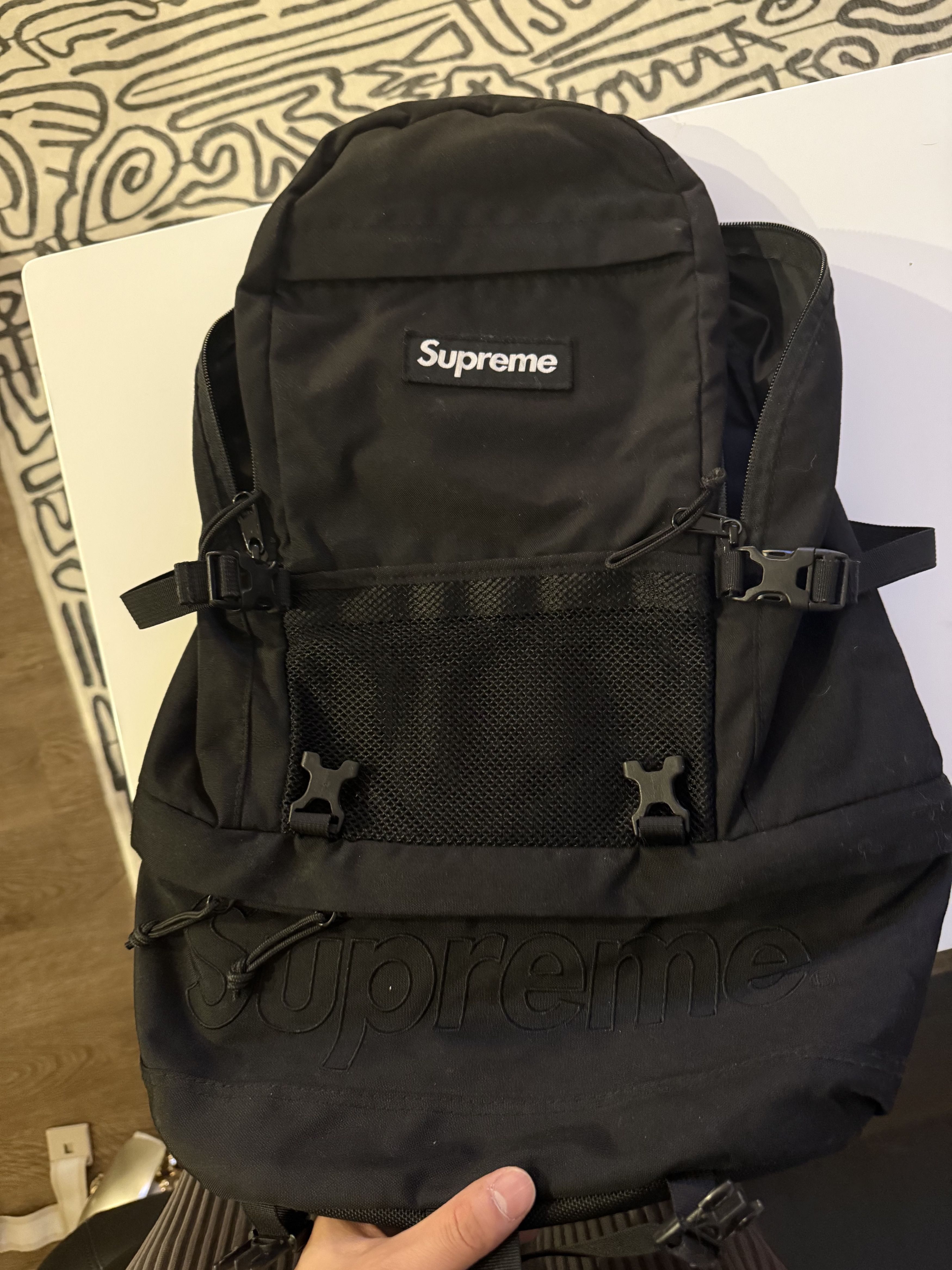 Supreme FW15 SUPREME CONTOUR BACKPACK BLACK Size ONE SIZE - 3 Thumbnail