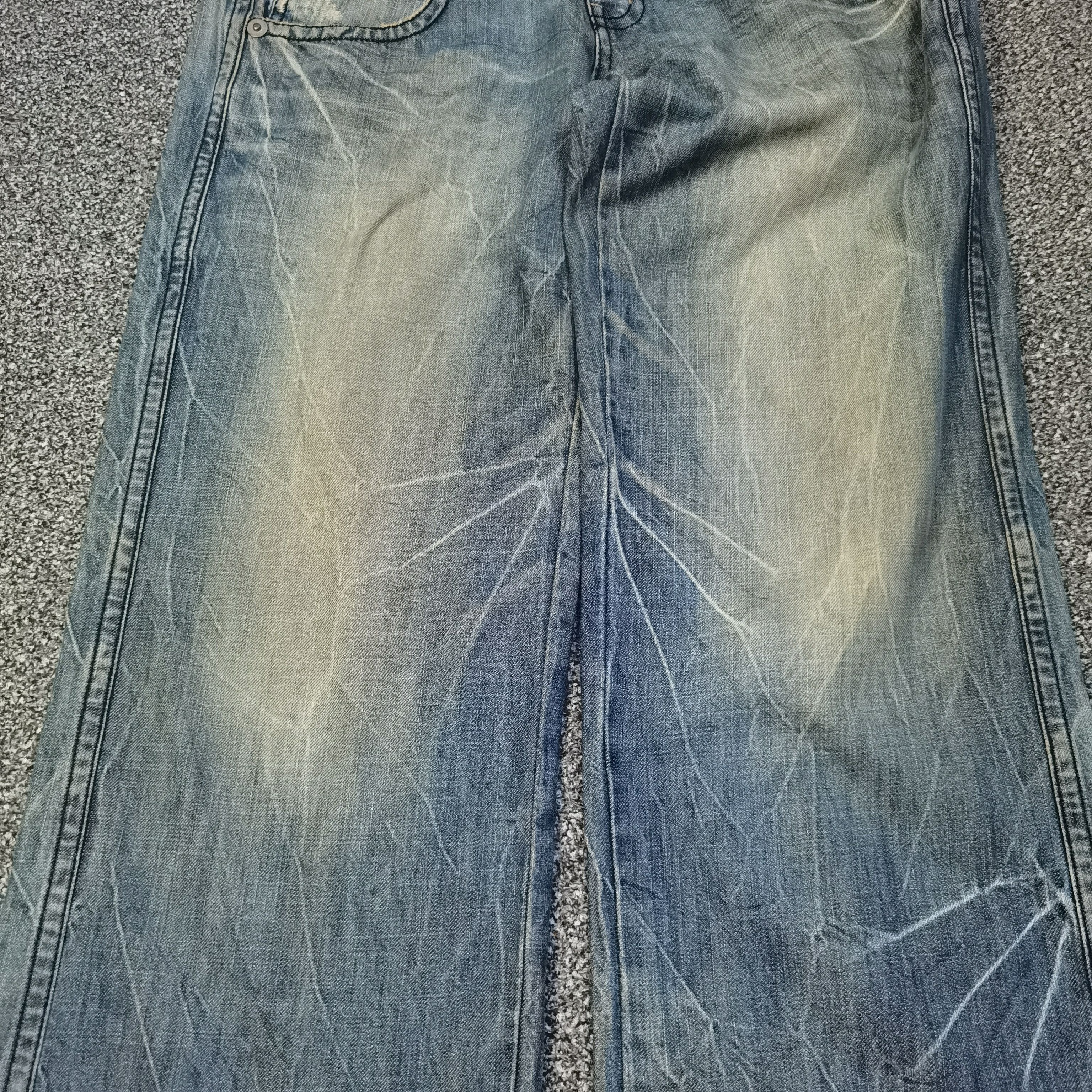 If Six Was Nine × Japanese Brand × Le Grande Bleu (L.G.B.) Y2K Crazy Baggy T2X Denim Size US 35 - 6 Thumbnail