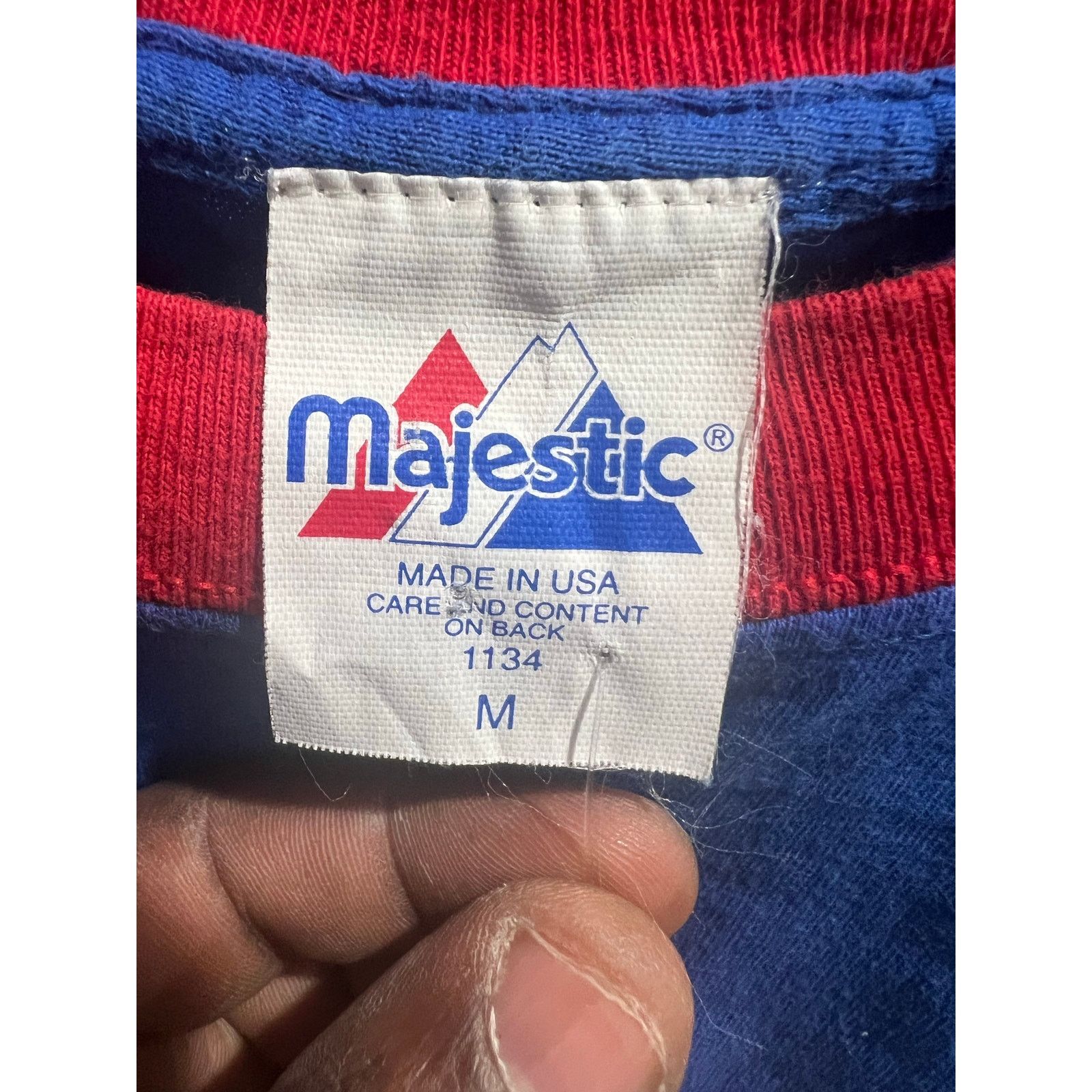 Majestic Vintage Majestic Chicago Cubs T-Shirt Made in USA Ringer M Size US M / EU 48-50 / 2 - 3 Thumbnail