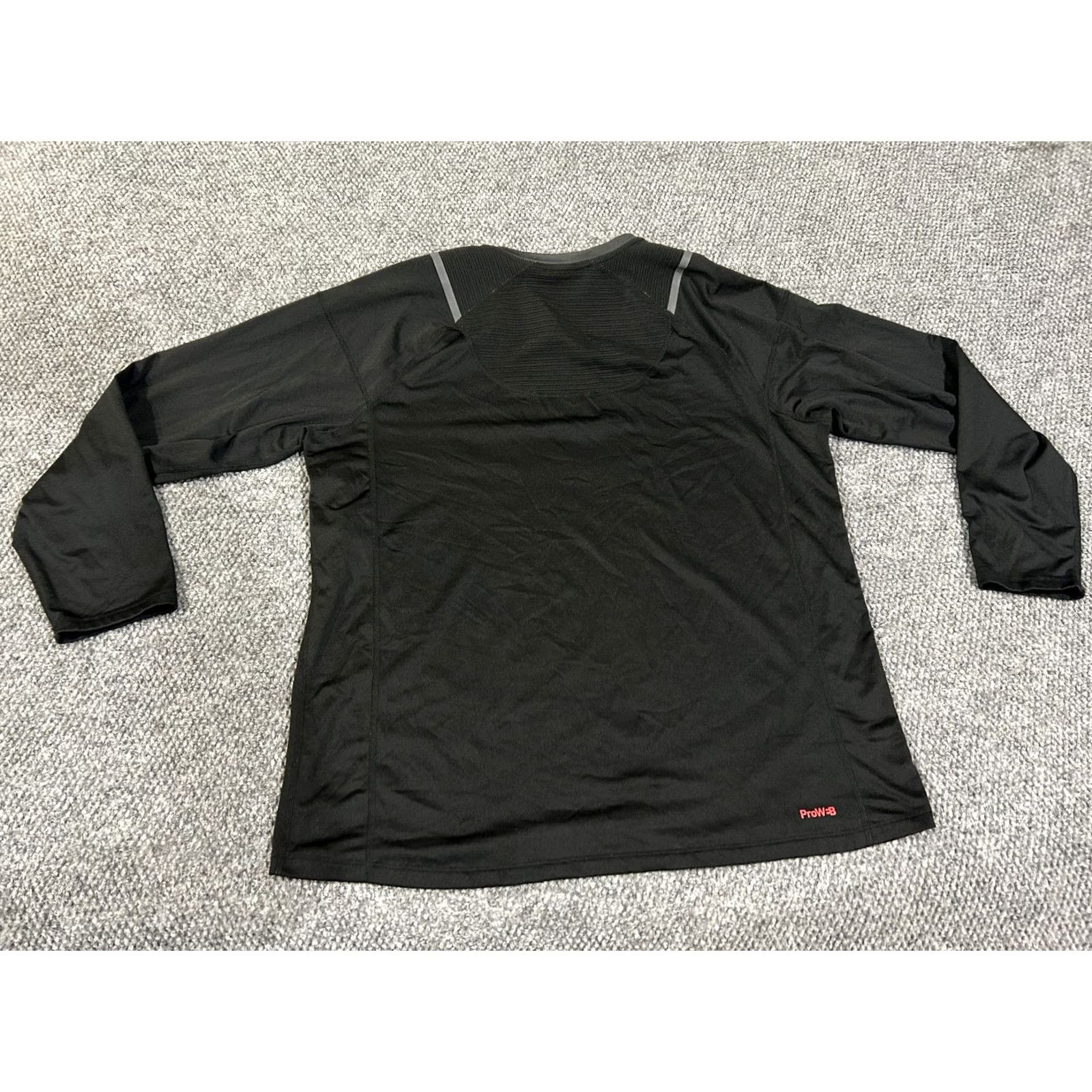 Spyder Spyder Mens XL Black Long Sleeve Shirt Activewear Compression Base Layer ProWeb Moisture Wicking Athletic Tee Shirt Sports Shirt Size US XL / EU 56 / 4 - 7 Thumbnail