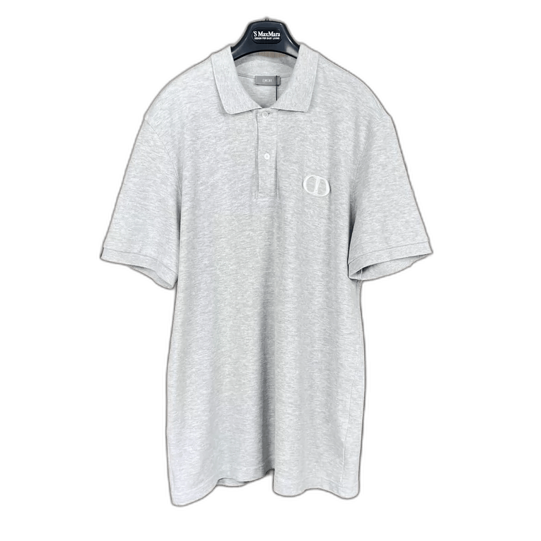 Dior Dior Gray Embroidered CD Letter Polo Shirt-2506 Size US XXL / EU 58 / 5 - 1 Thumbnail