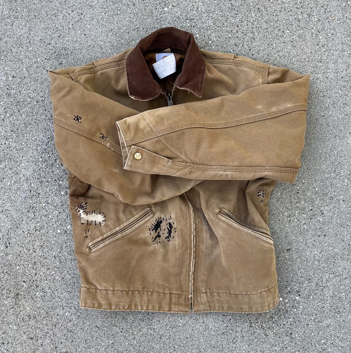 Carhartt Vintage Carhartt Detroit Jacket Quilt Lined Union Made USA Size US S / EU 44-46 / 1 - 15 Thumbnail