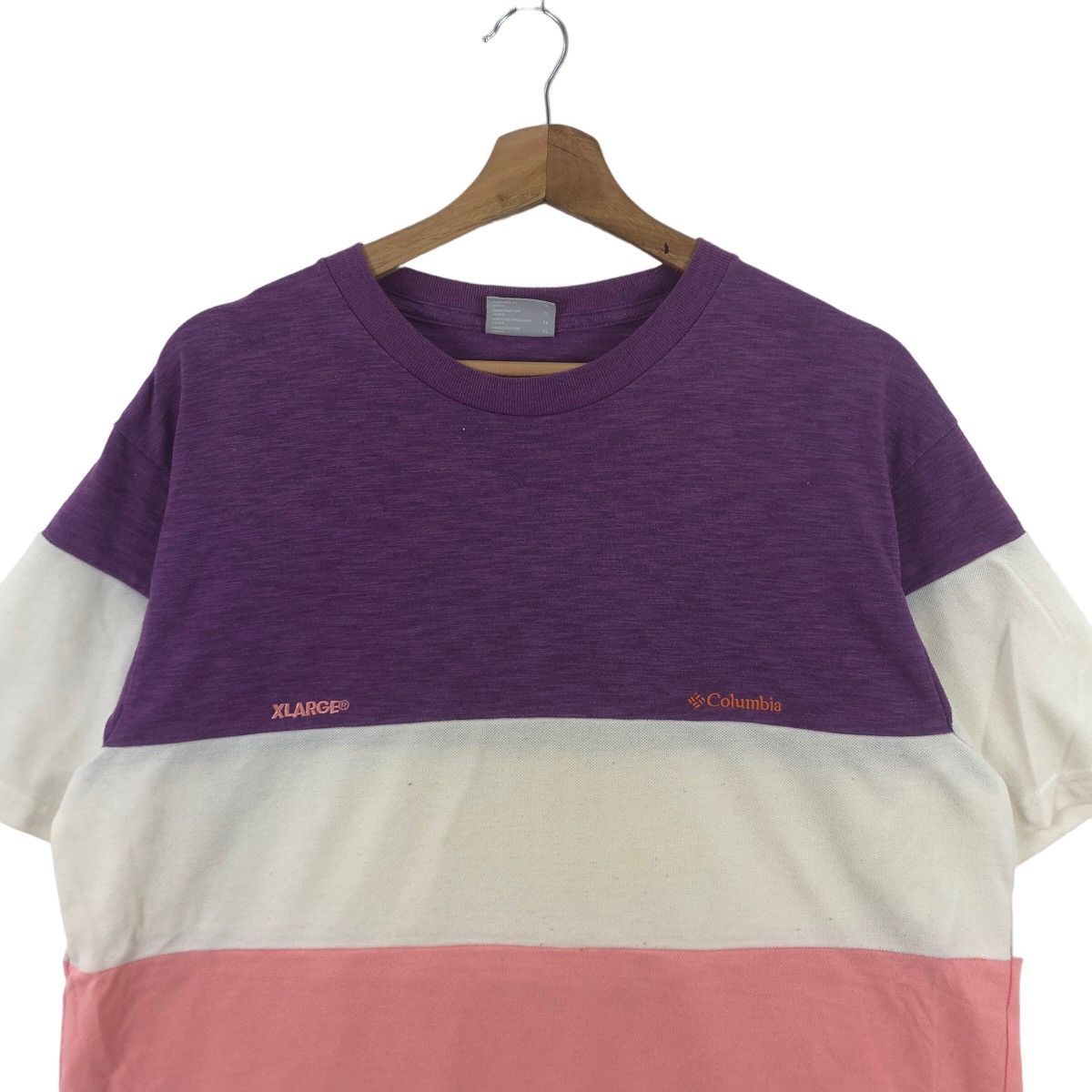 Columbia XLARGE CLOTHING x COLUMBIA Baggy Tee Shirt Top Striped Skate Size US XL / EU 56 / 4 - 2 Thumbnail
