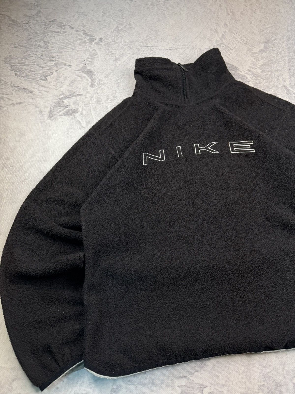 Nike × Vintage NIKE TEDDY FLEECE VINTAGE CENTER OVERSIZE BOXY SWEATSHIRT Size US S / EU 44-46 / 1 - 2 Thumbnail