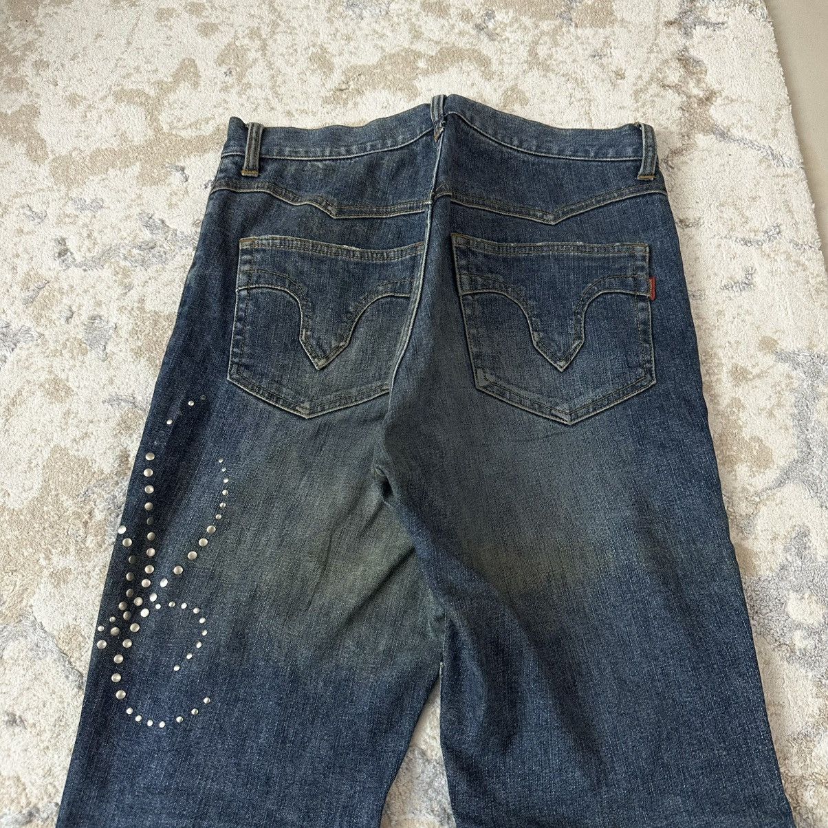 Tornado Mart rare 00s CUSTOM CULTURE Studded Flare Denim Size US 32 / EU 48 - 8 Thumbnail