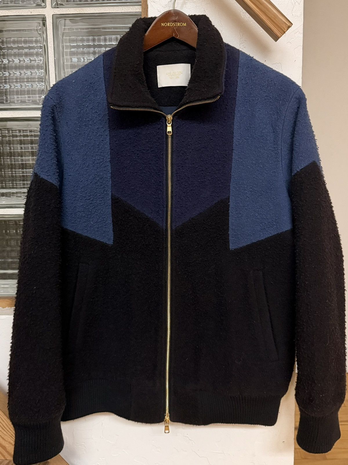 Aime Leon Dore Aimé Leon Dore Nubby Wool Casentino Track Jacket Size US S / EU 44-46 / 1 - 1 Thumbnail