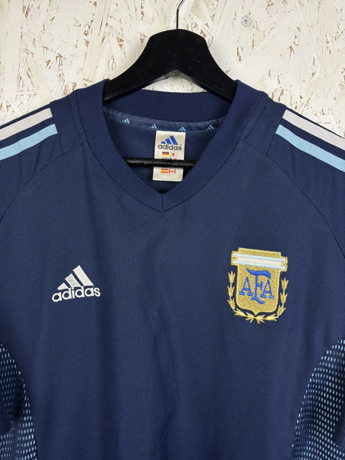 Adidas Vintage Adidas Argentina AFA 2002/04 Away Kit Soccer Jersey Size US L / EU 52-54 / 3 - 2 Thumbnail