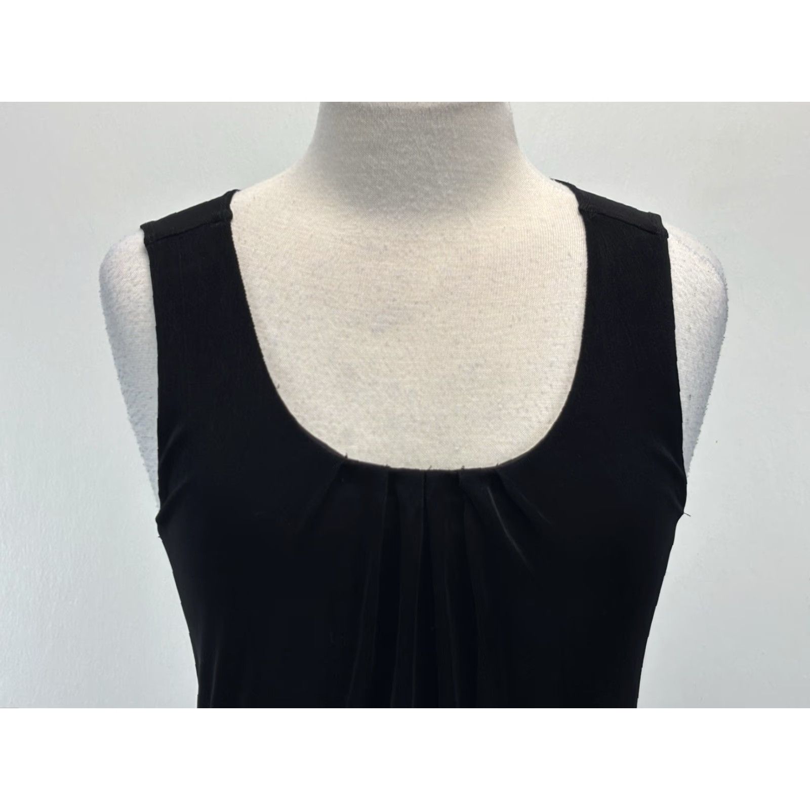 Vintage Chico's Travelers Dress Women's Medium Black Sleeveless Stretch Slinky Travel Pencil Size M / US 6-8 / IT 42-44 - 5 Thumbnail