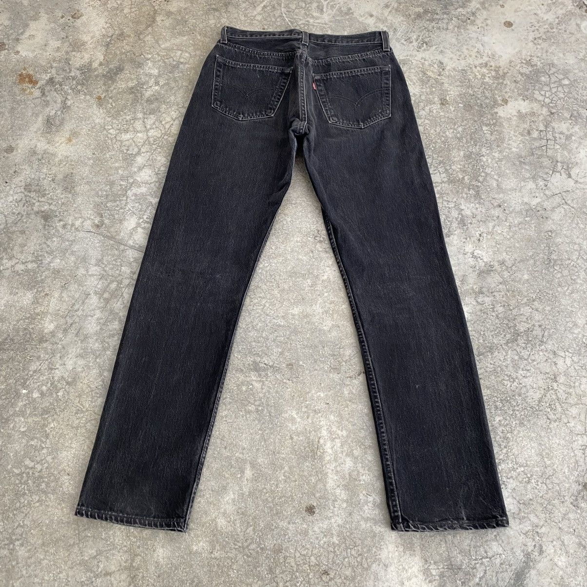 Levi's Size 30x31.5 Vintage 1996 Levis 501 Faded Black Denim Jeans Size US 30 / EU 46 - 9 Thumbnail