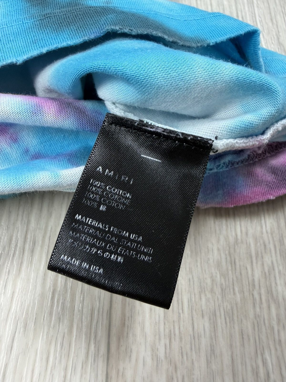Amiri Amiri Distressed T-Shirt TIE DYE SKULL Size L Size US L / EU 52-54 / 3 - 9 Thumbnail