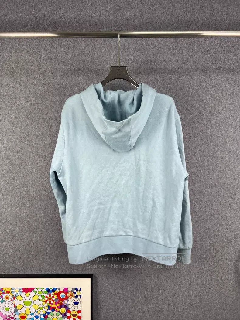 Thom Browne Thom Browne Misty Blue Knit Hooded Sweatshirt Size US XL / EU 56 / 4 - 2 Thumbnail