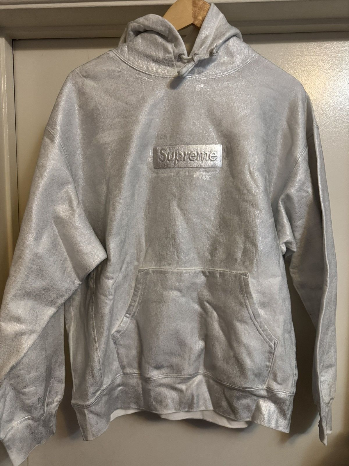 Supreme Maison Margiela MM6 Foil Box Logo Hooded Sweatshirt - www 