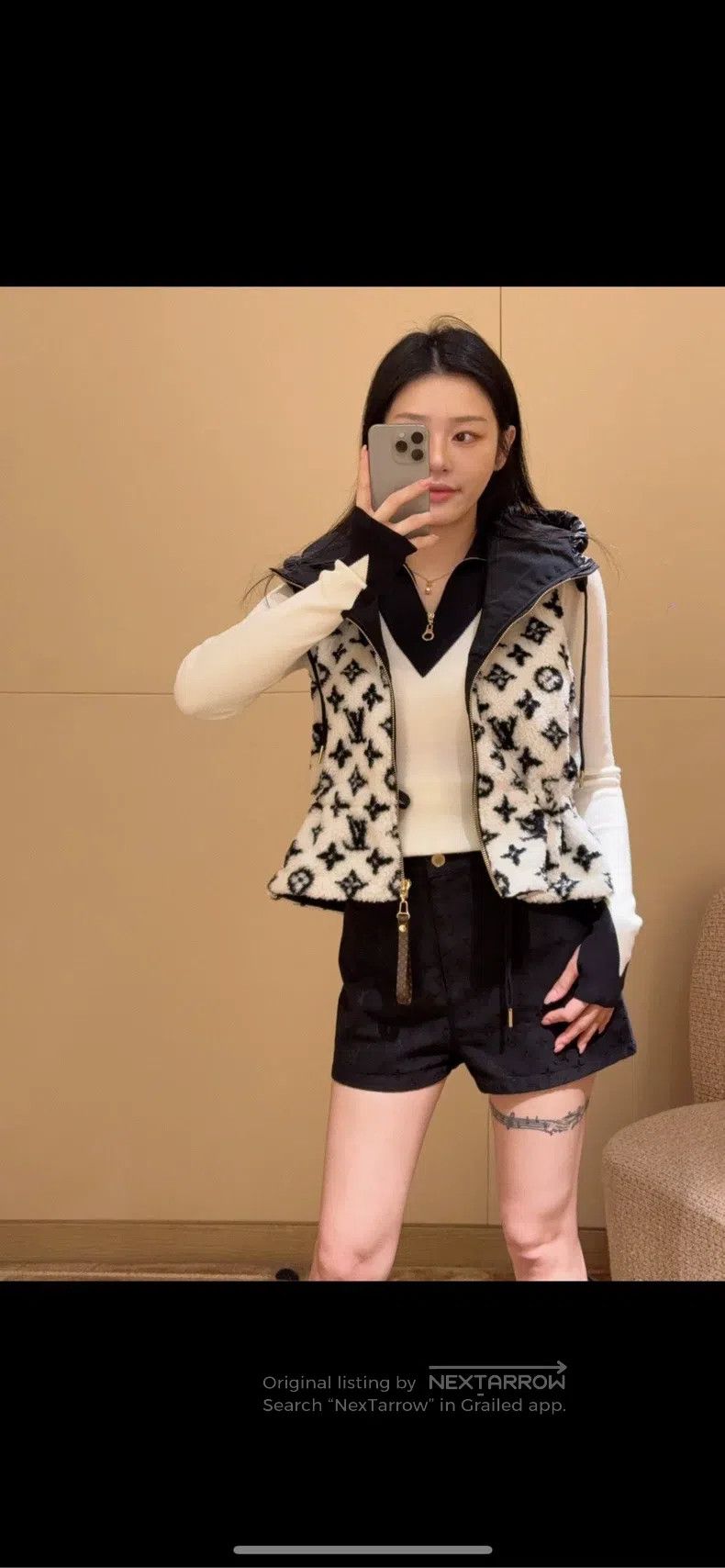 Louis Vuitton Louis Vuitton 24 popular black and white presbyopic waistc Size XS / US 0-2 / IT 36-38 - 6 Thumbnail