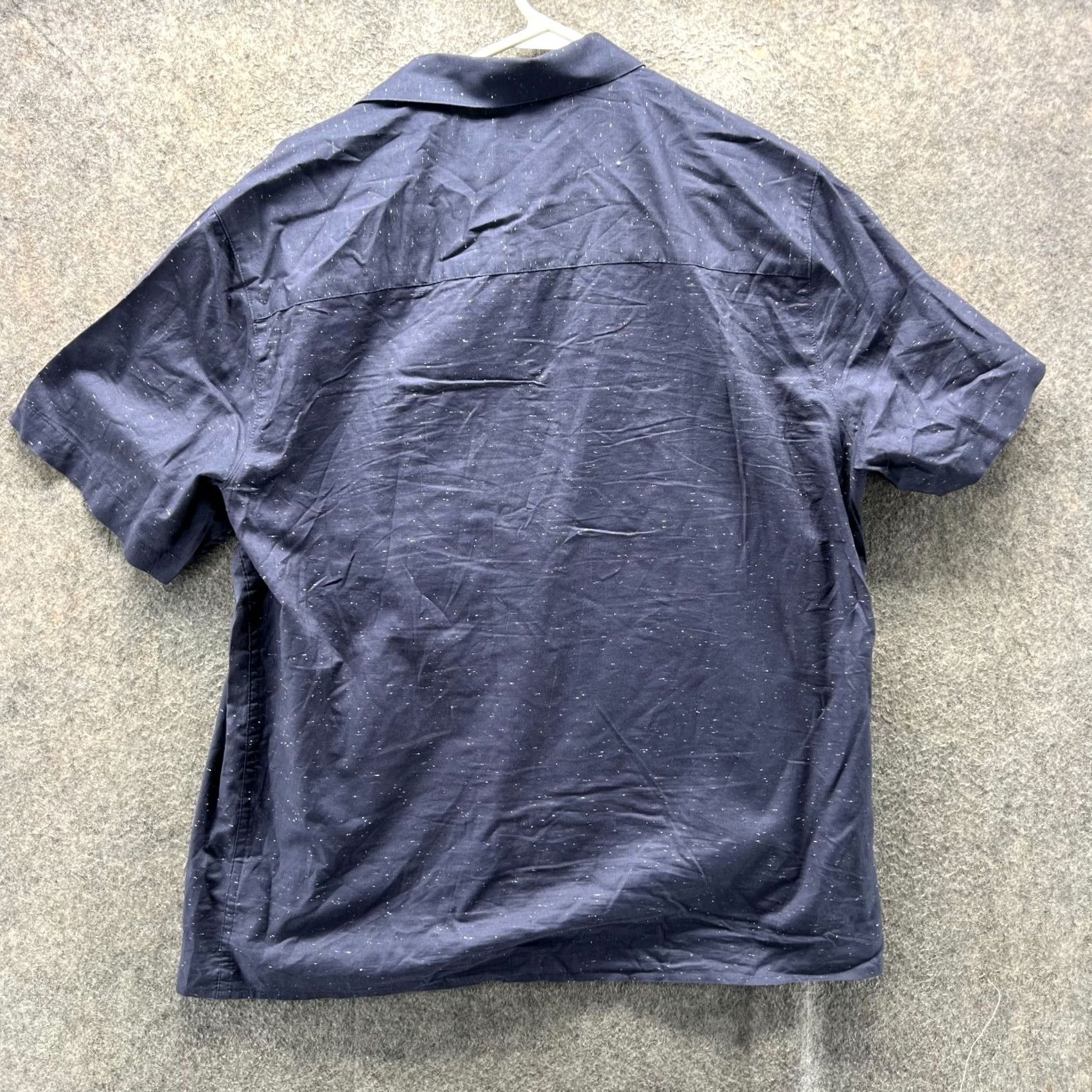 TravisMathew Travis Mathew Shirt Mens Large Blue Short Sleeve Slub Button Front Casual Woven Size US L / EU 52-54 / 3 - 2 Thumbnail