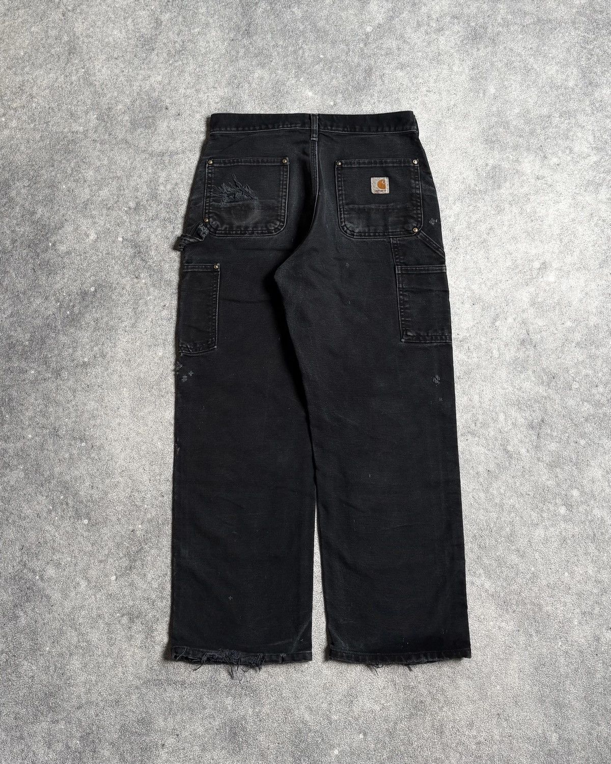 Carhartt Faded Black Carhartt Double Knee Pants Size US 30 / EU 46 - 6 Thumbnail