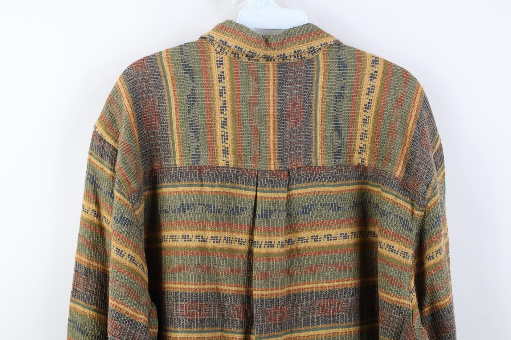 Vintage Vintage 90s The Territory Ahead Rainbow Weave Button Shirt Size US M / EU 48-50 / 2 - 10 Thumbnail