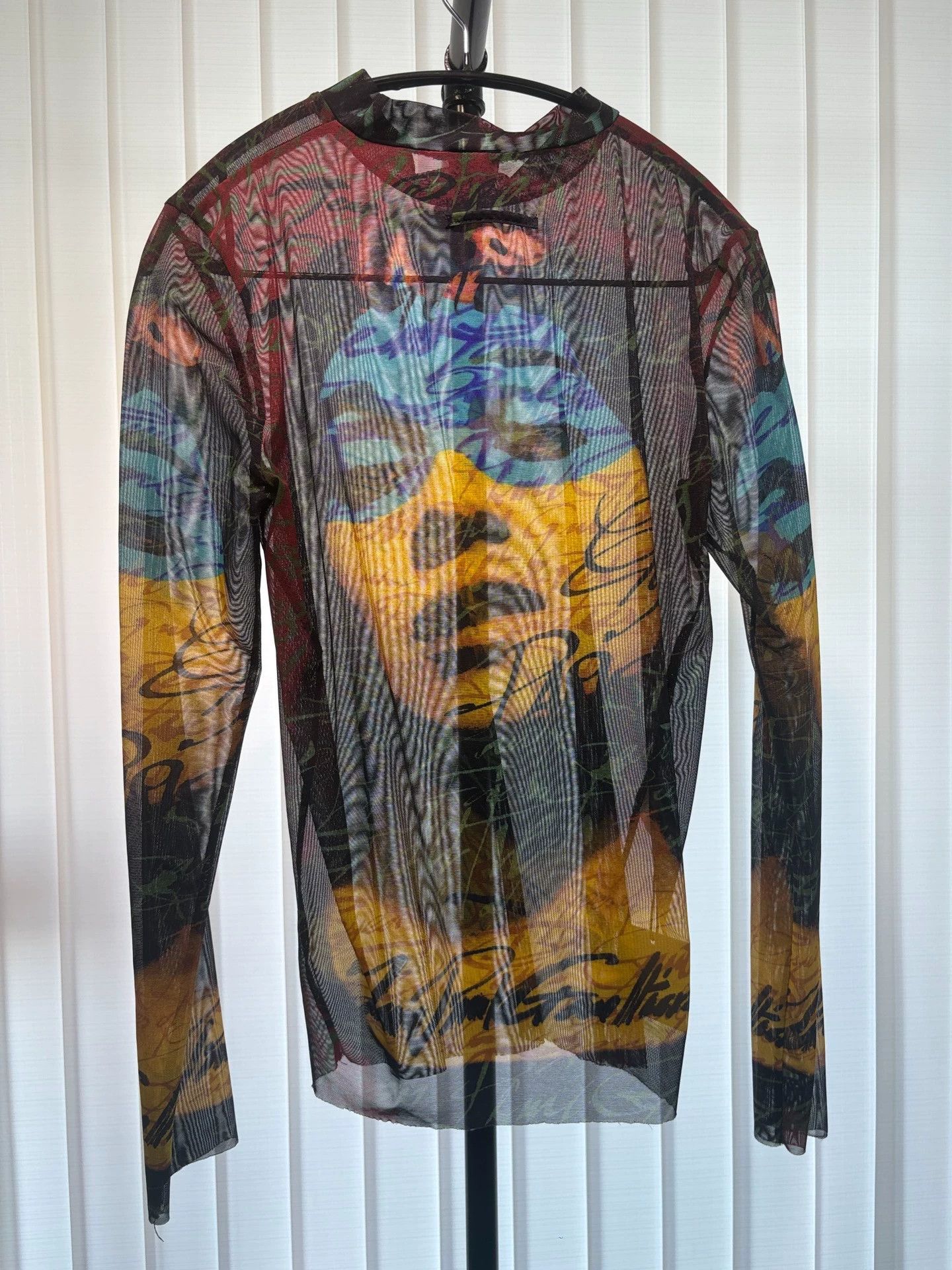 Jean Paul Gaultier Jean Paul Gaultier Vintage Portrait Tulle Top Size US M / EU 48-50 / 2 - 2 Thumbnail