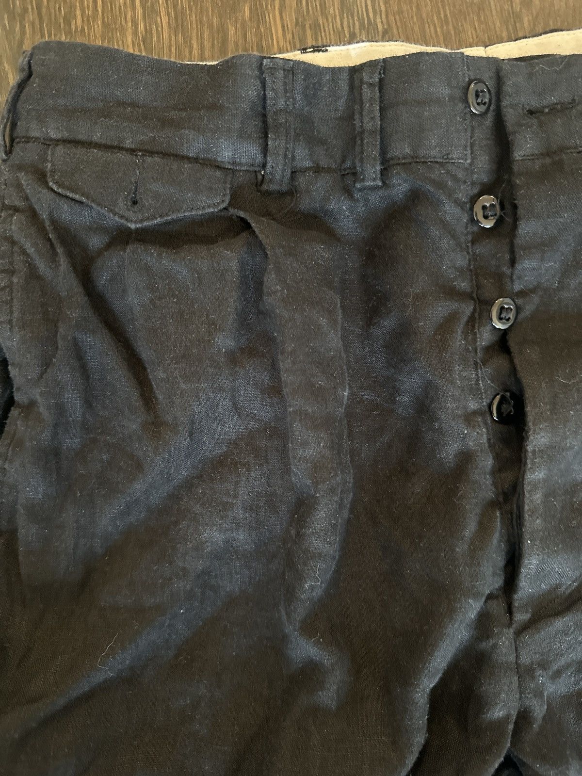 Vintage Linen Work Pants Size US 32 / EU 48 - 4 Thumbnail