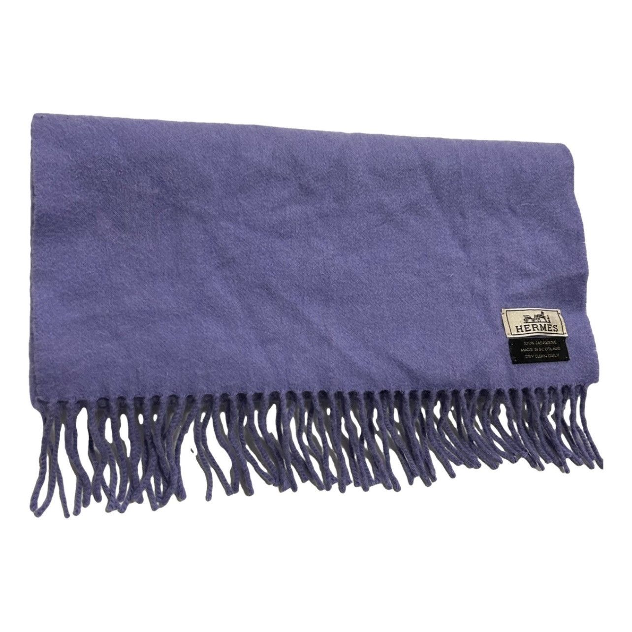 Hermes Hermes purple cashmere scarf Size ONE SIZE - 1 Thumbnail