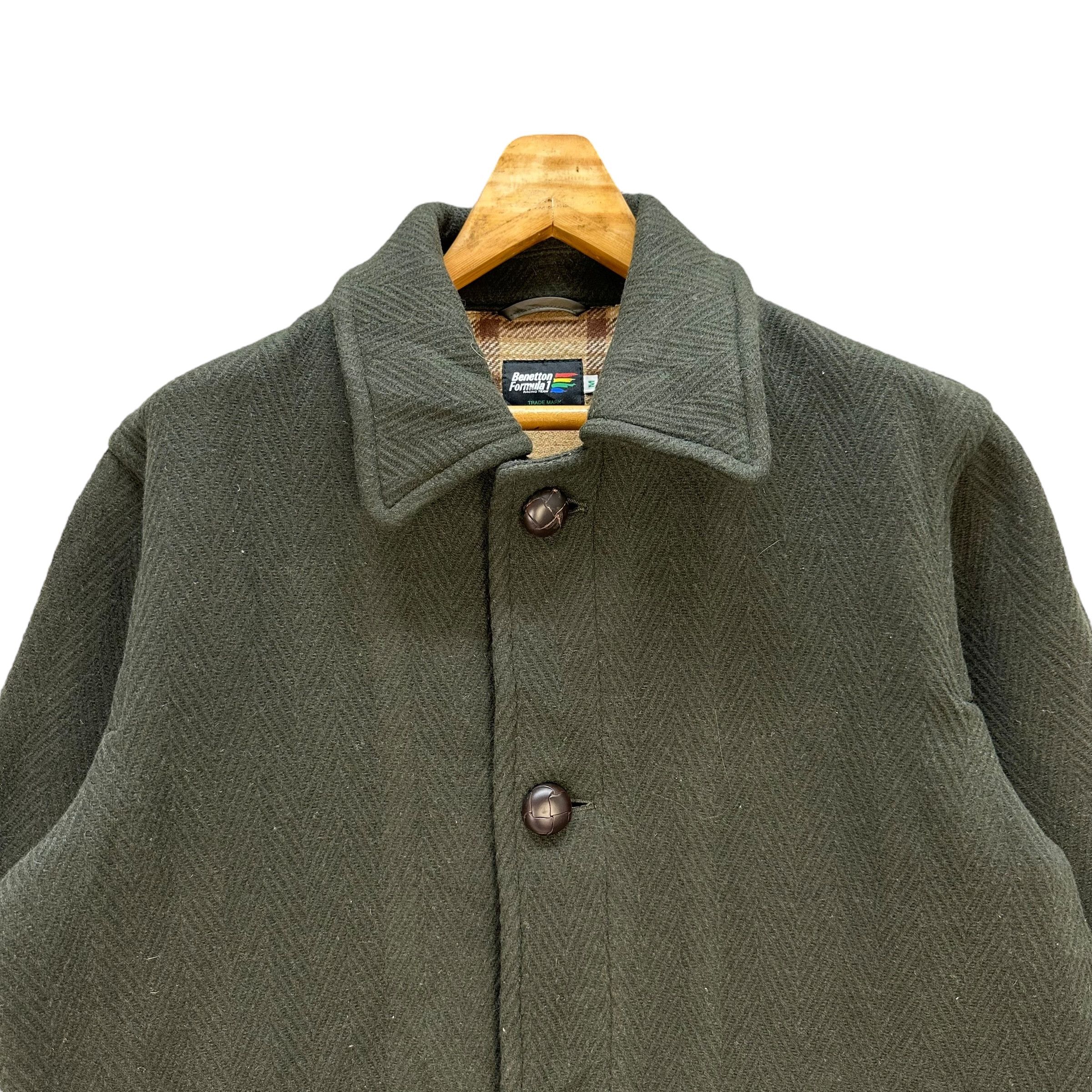 Benetton 90's BENETTON FORMULA 1 Racing Team Wool Jacket #A70-1713 Size US M / EU 48-50 / 2 - 2 Thumbnail