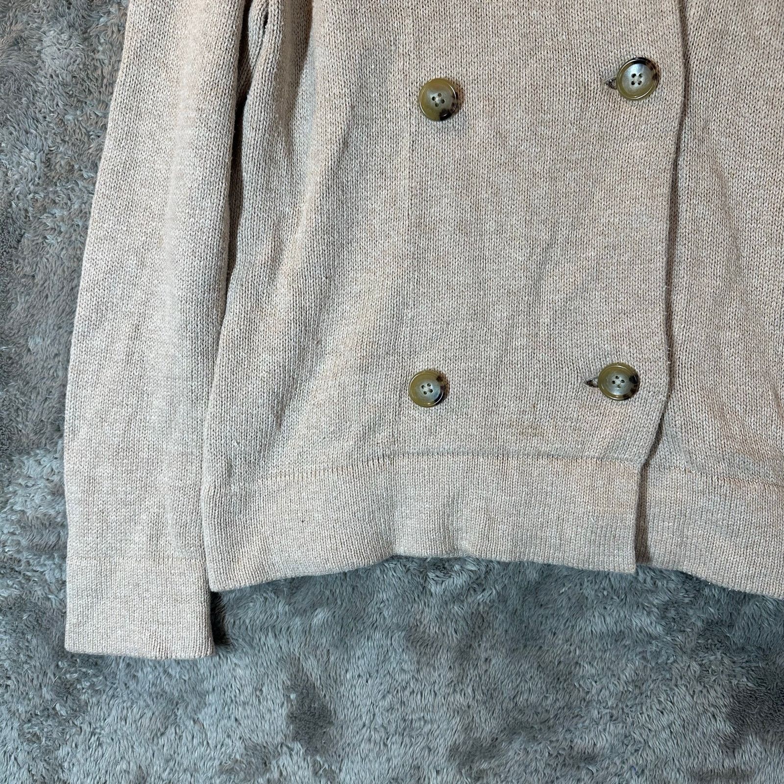 Other Talbots Double Breasted Cardigan Sweater Collar S SP PS Size S / US 4 / IT 40 - 3 Thumbnail