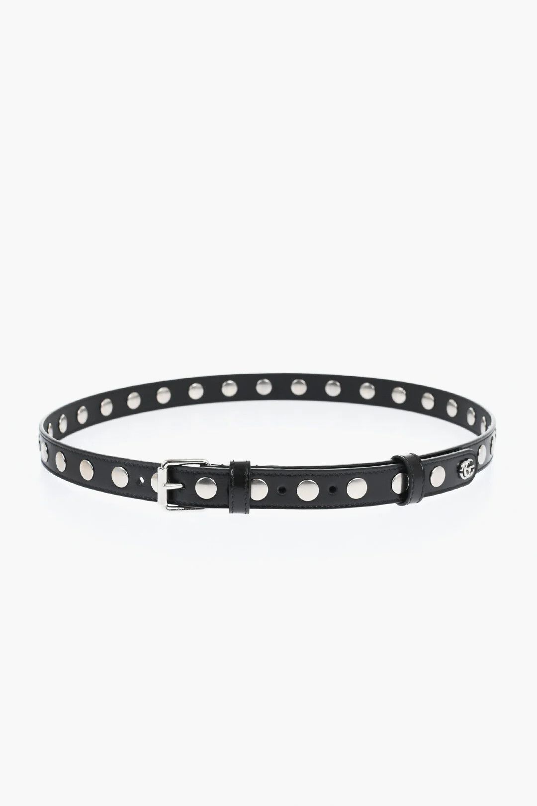 Gucci o1gmm0326 Size: 85 / Studded Leather Belt in Black Size ONE SIZE - 2 Thumbnail