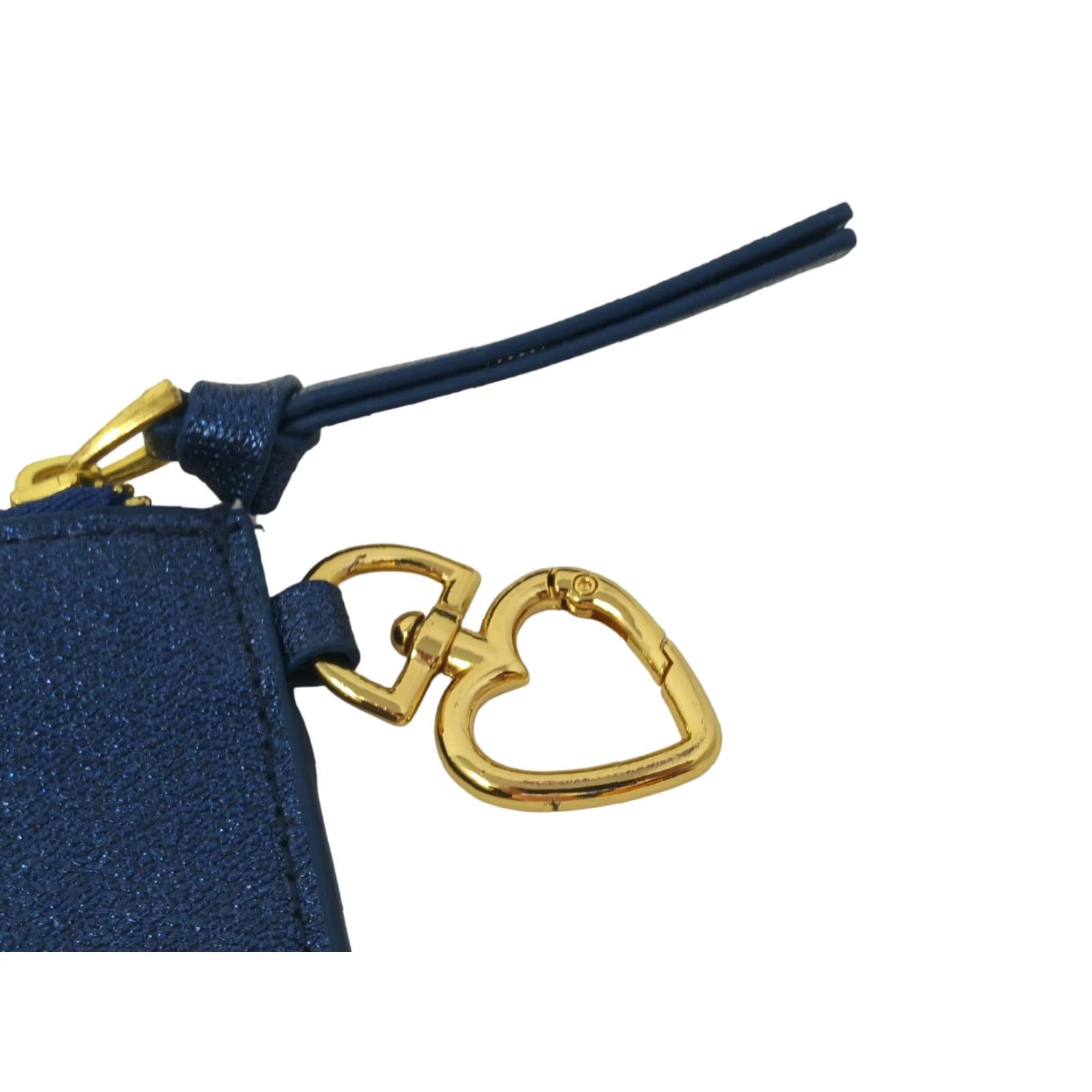 Vintage Mary Kay Blue Coin Pouch Purse Wallet Gold Heart Retired Pouch Wallet Women XS Blue Coins Zip-Around Credit Card Folding Size ONE SIZE - 2 Thumbnail