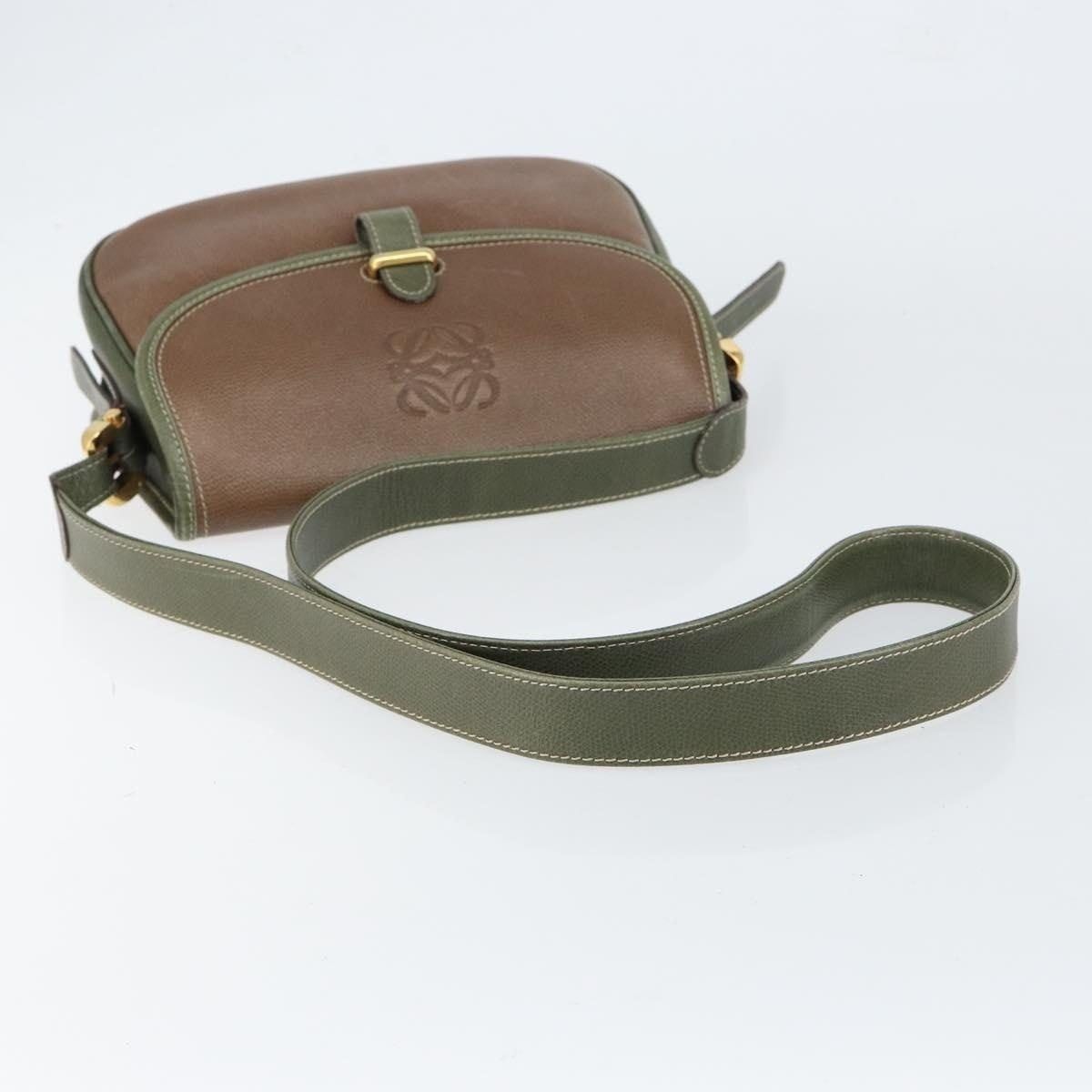 Loewe Loewe Anagram Leather Shoulder Bag Gold Size ONE SIZE - 11 Thumbnail