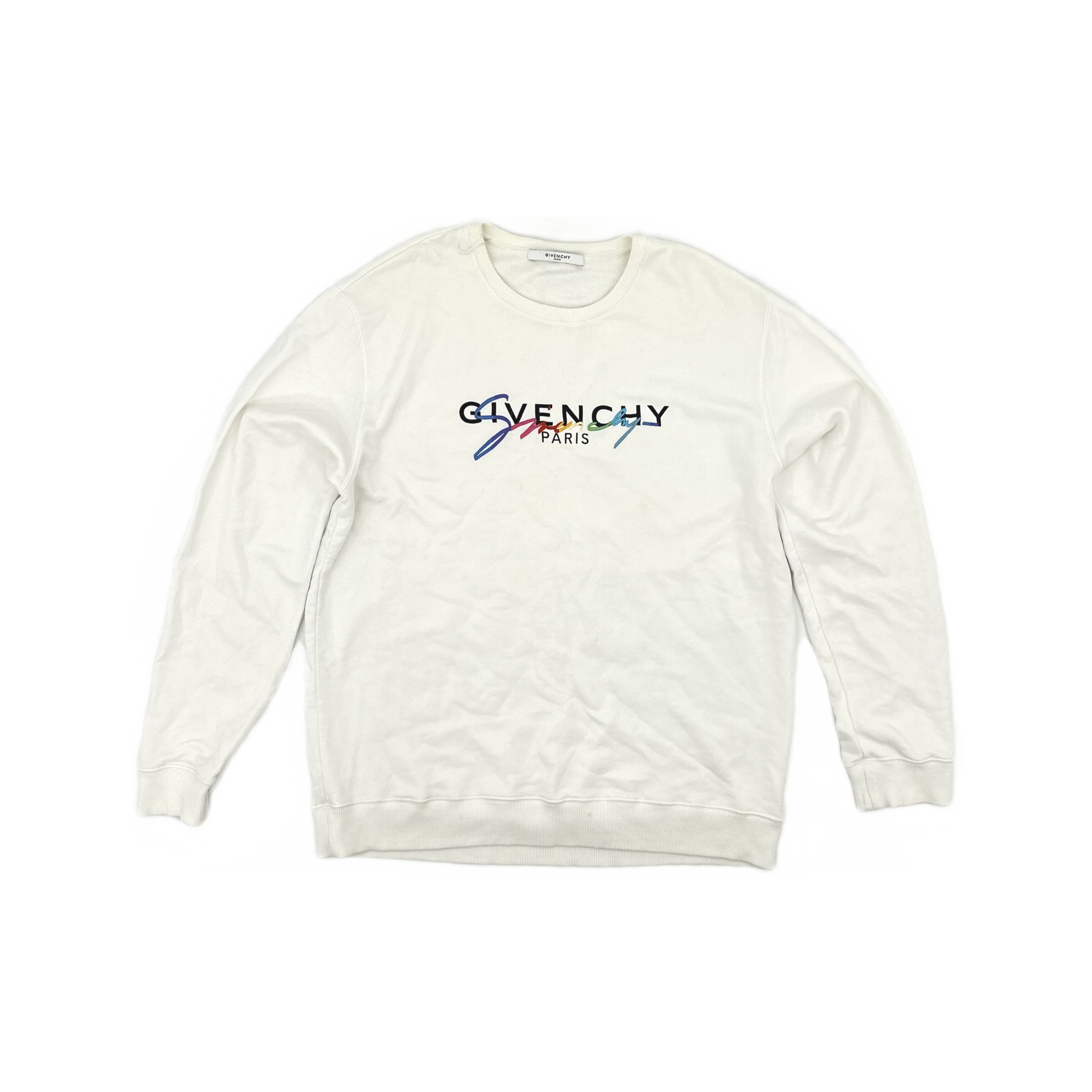 Givenchy Givenchy Rainbow Logo Sweatshirt Size XL Size US XL / EU 56 / 4 - 1 Thumbnail