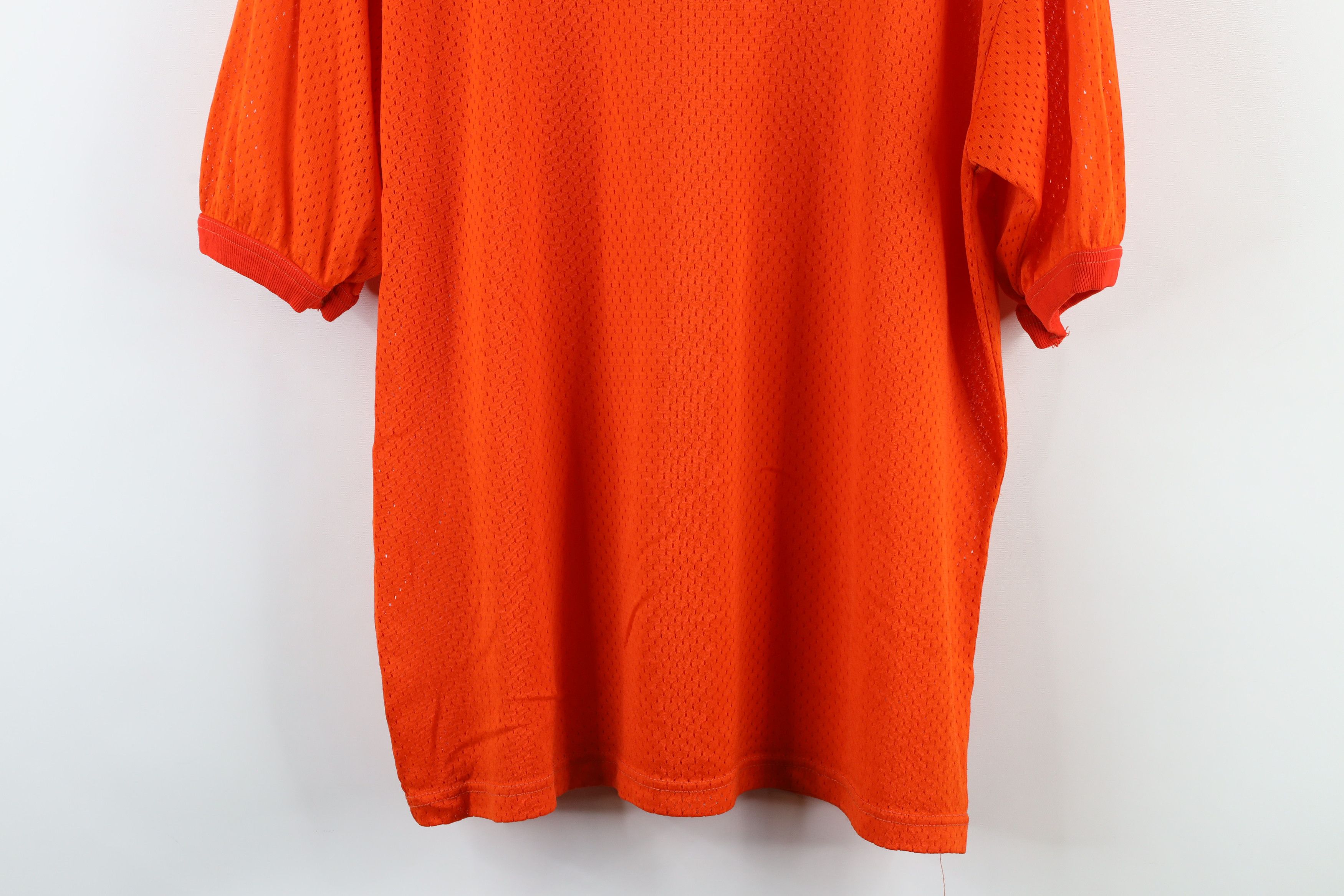 Vintage Vintage 70s Out Basketball Mesh Ringer T-Shirt Orange USA Size US XL / EU 56 / 4 - 9 Thumbnail