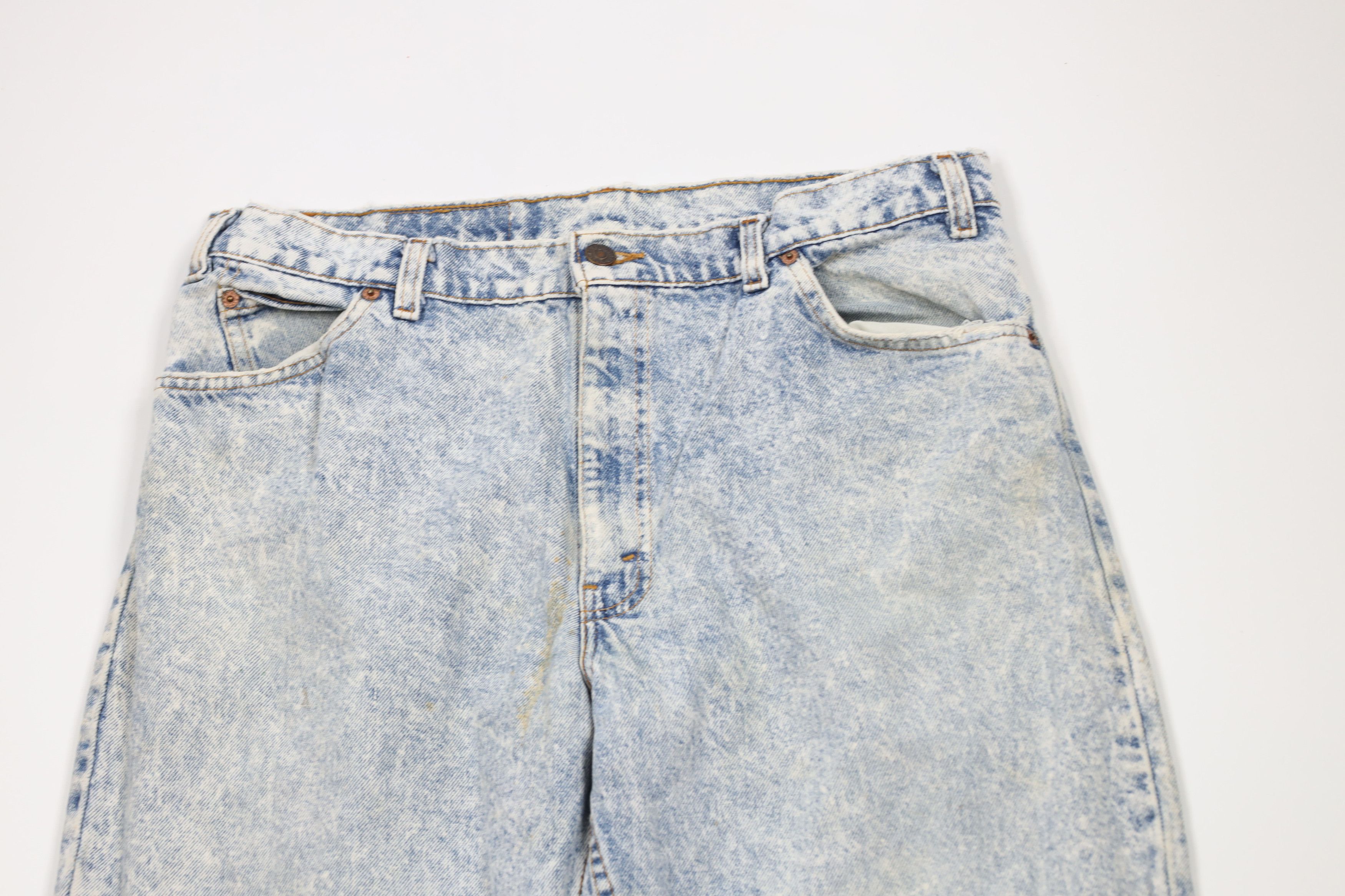 Levi's × Vintage Vintage 80s 90s Levis 554 Acid Wash Tapered Leg Jeans USA Size US 34 / EU 50 - 2 Thumbnail