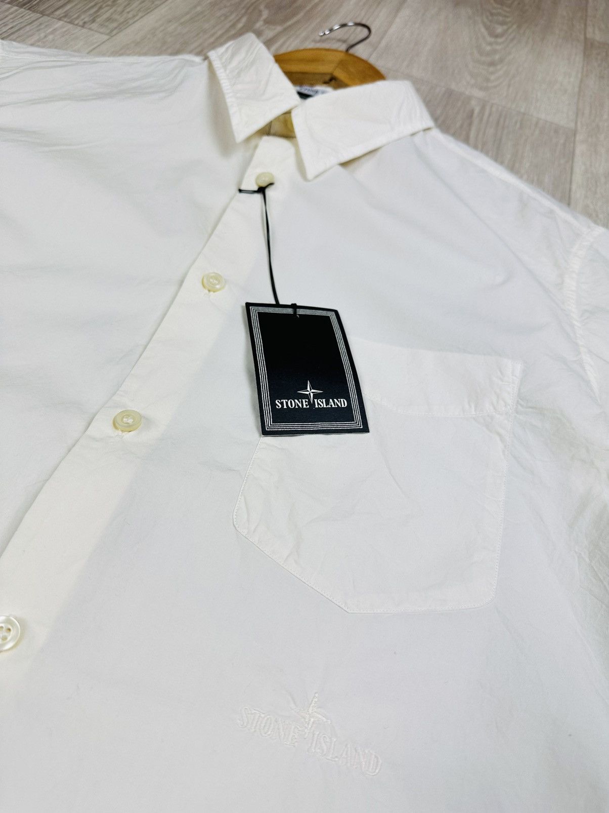 Stone Island Vintage 2008 Stone Island Shirt Button Up Short Sleeve Size US XL / EU 56 / 4 - 10 Thumbnail
