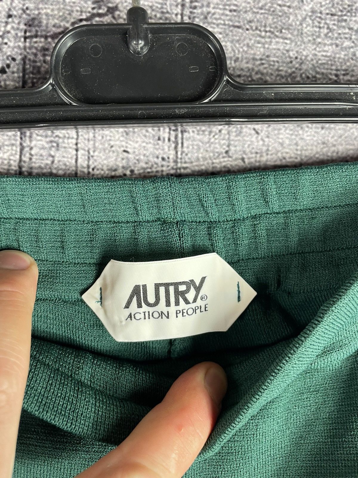 AUTRY AUTRY Logo Sweatpants & Joggers in Dark Green/White Size US 36 / EU 52 - 4 Thumbnail