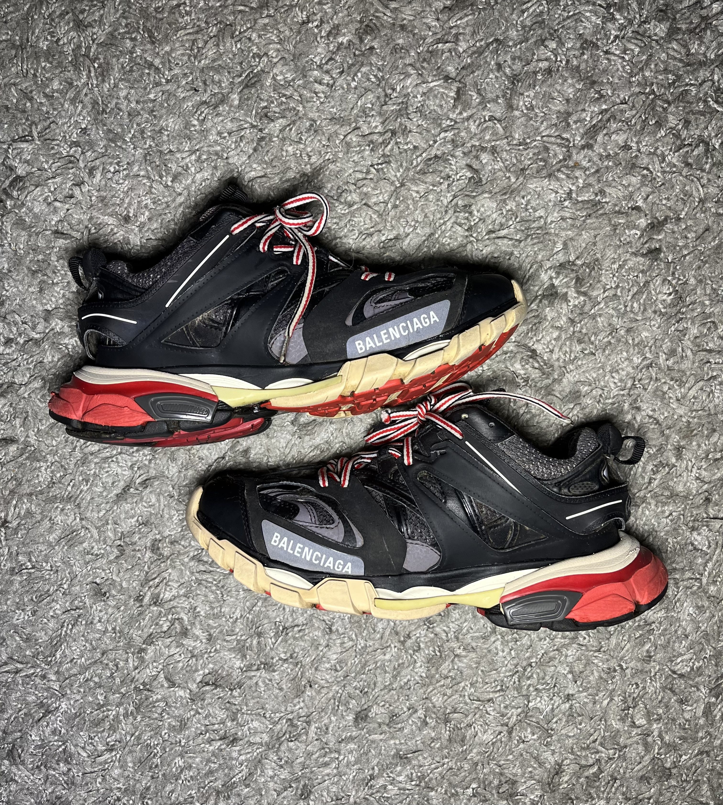 Balenciaga Balenciaga Track Red Gray Rare Size US 8 / IT 38 - 1 Thumbnail