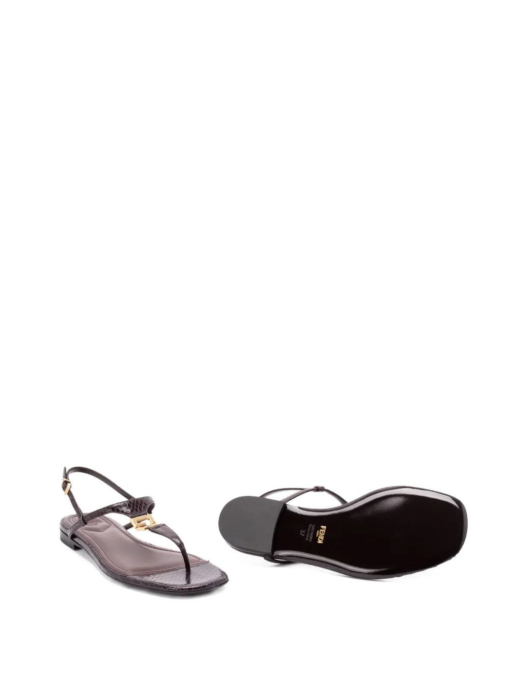 Fendi o1s1wg110426 Ffold in Brown Size US 6 / IT 36 - 4 Thumbnail