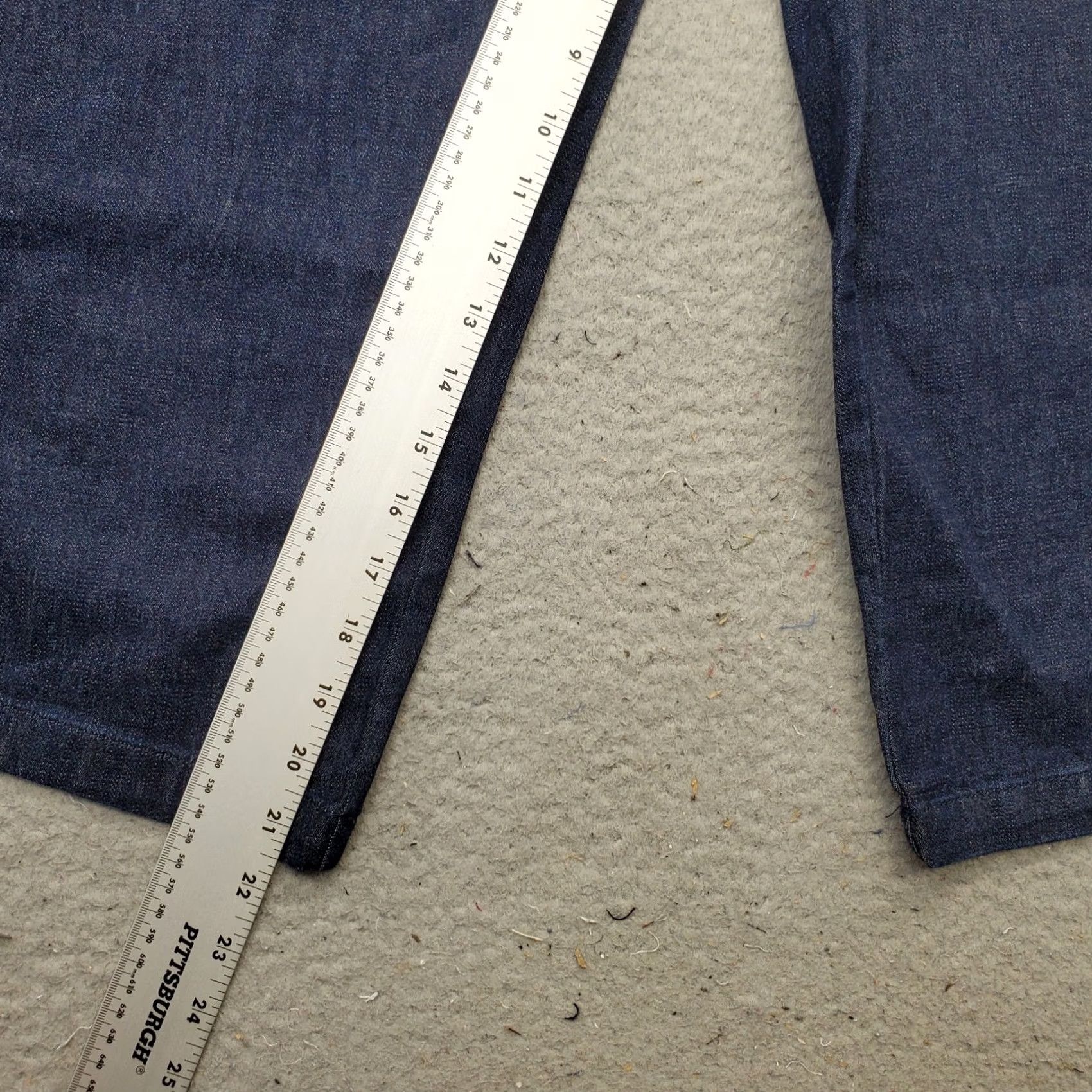 Vintage Karen Scott Womens Cropped Jeans Size 12 Blue Dark Wash Ankle Button Wide Leg Denim Jeans Size 34" / US 12 / IT 48 - 7 Thumbnail