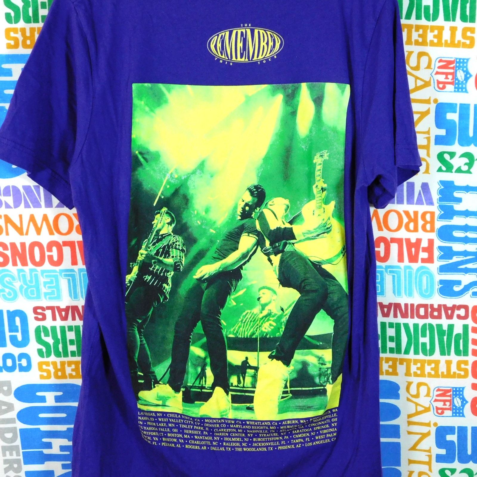 Canvas Jonas Brothers Remember This Tour T Shirt Size M Purple Size US M / EU 48-50 / 2 - 5 Thumbnail