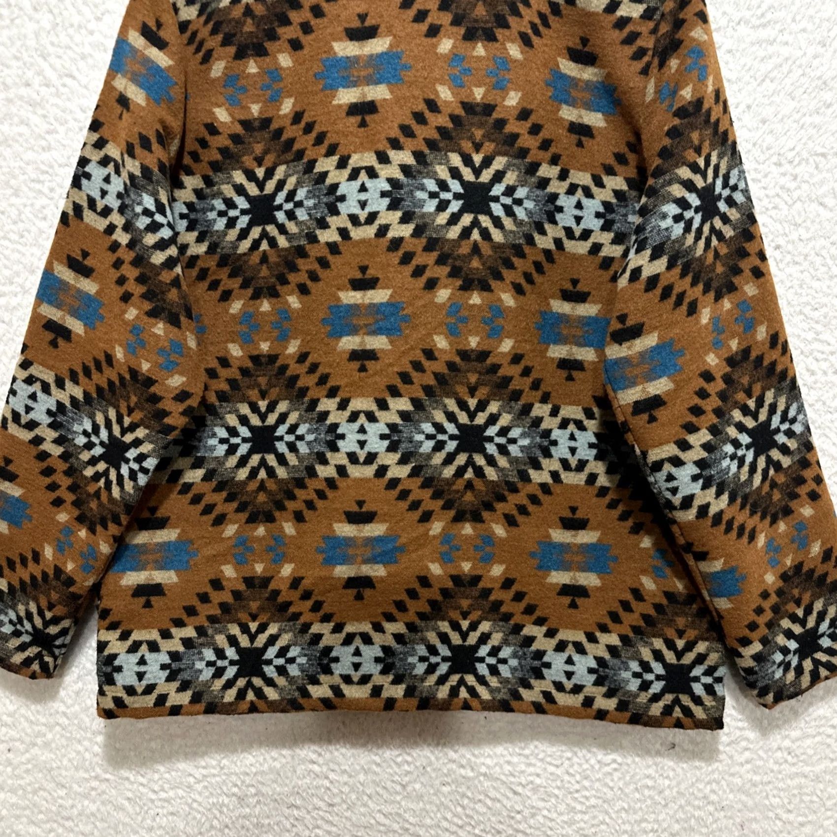 Vintage Cotton & Rye Outfitters Aztec Western Geometric Blazer Jacket Brown Size L Size 42R - 7 Thumbnail