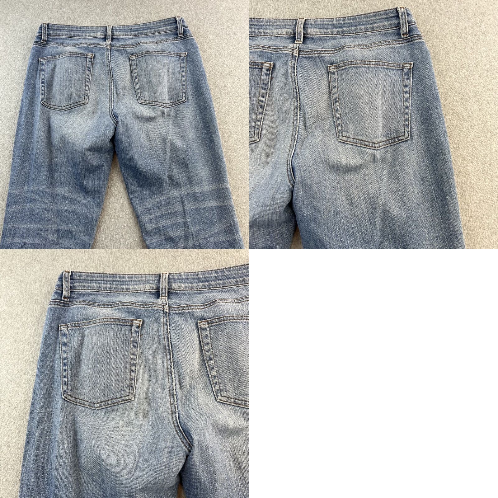 Eileen Fisher Eileen Fisher Jeans Womens 8 Blue Denim Straight Leg Mid Rise Classic Stretch Pants Ladies Jeans Size 30" / US 8 / IT 44 - 9 Thumbnail