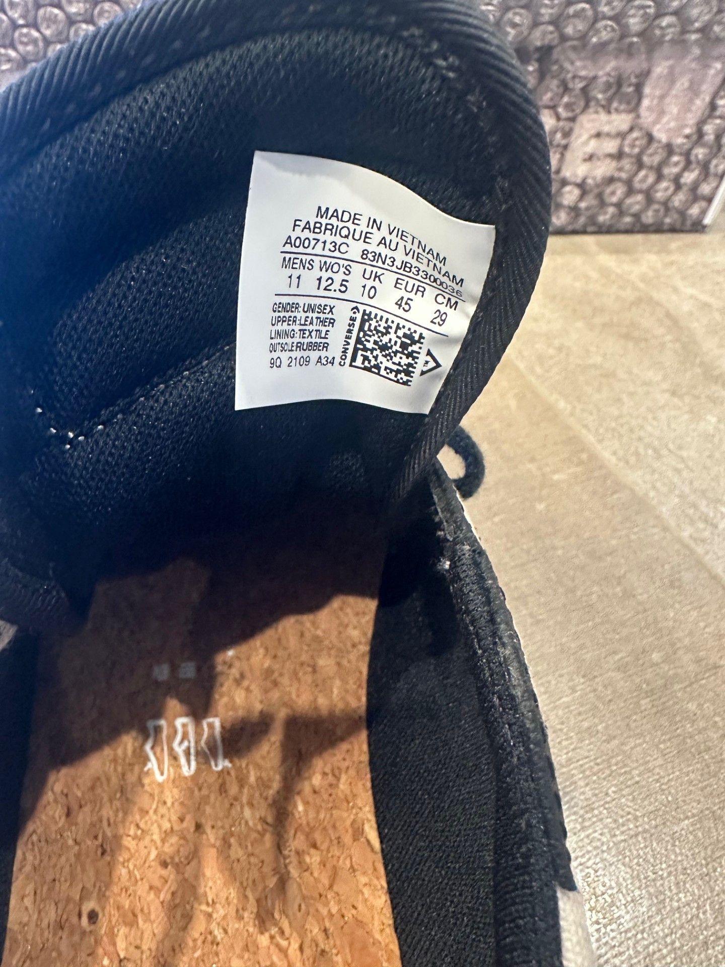 Converse Converse X Joshua Vides Pro Leather White Black Canvas Low Size US 11 / EU 44 - 9 Thumbnail