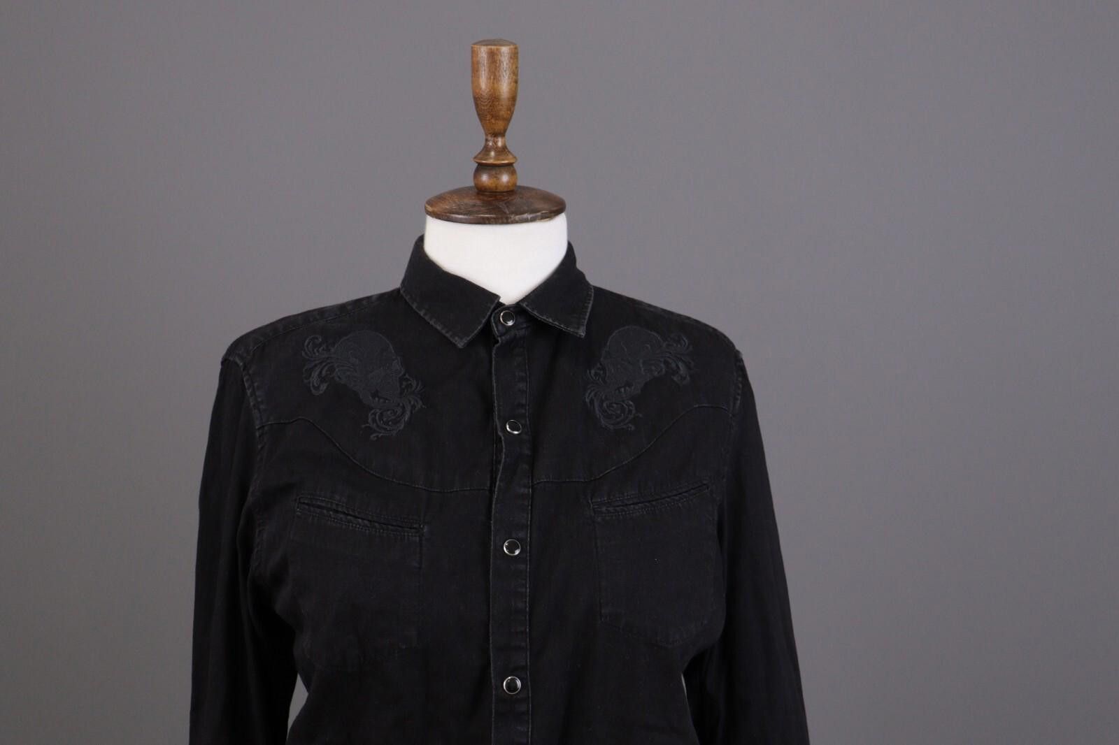 The Kooples The Kooples Paris Black Skool Button Down Shirt Size 1 / S Size M / US 6-8 / IT 42-44 - 2 Thumbnail