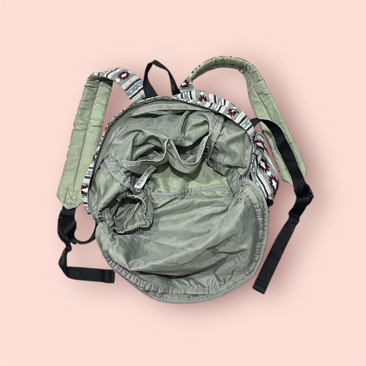 Uniqlo VINTAGE UNIQLO MICRO FLEECE NORDIC NATIVE BACKPACK Size ONE SIZE - 21 Thumbnail