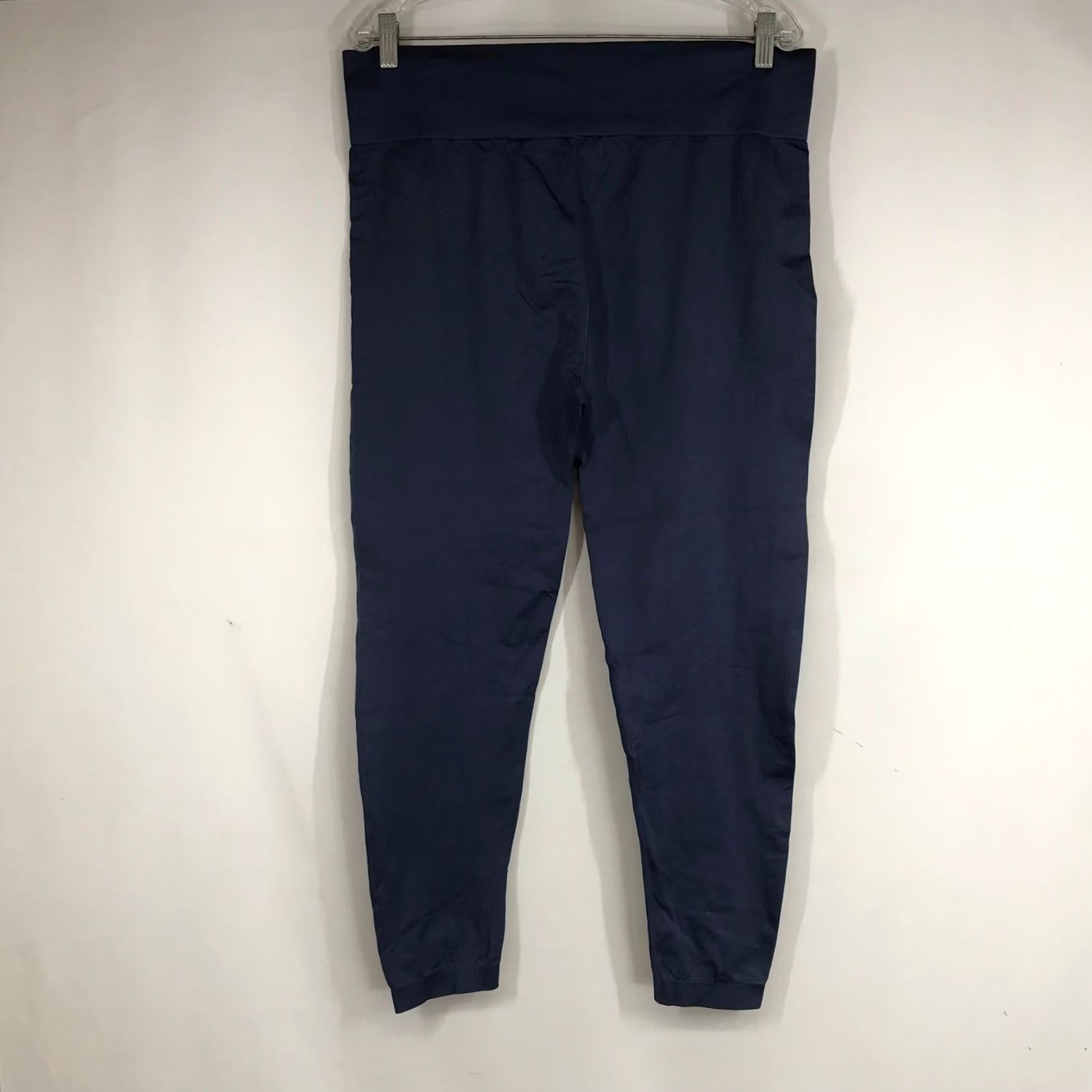 Vintage Knix Navy Blue Seamless High Waisted Leggings Plus Size 3X Tapered Leg Activewear Womens Size 40" / US 18 - 4 Thumbnail