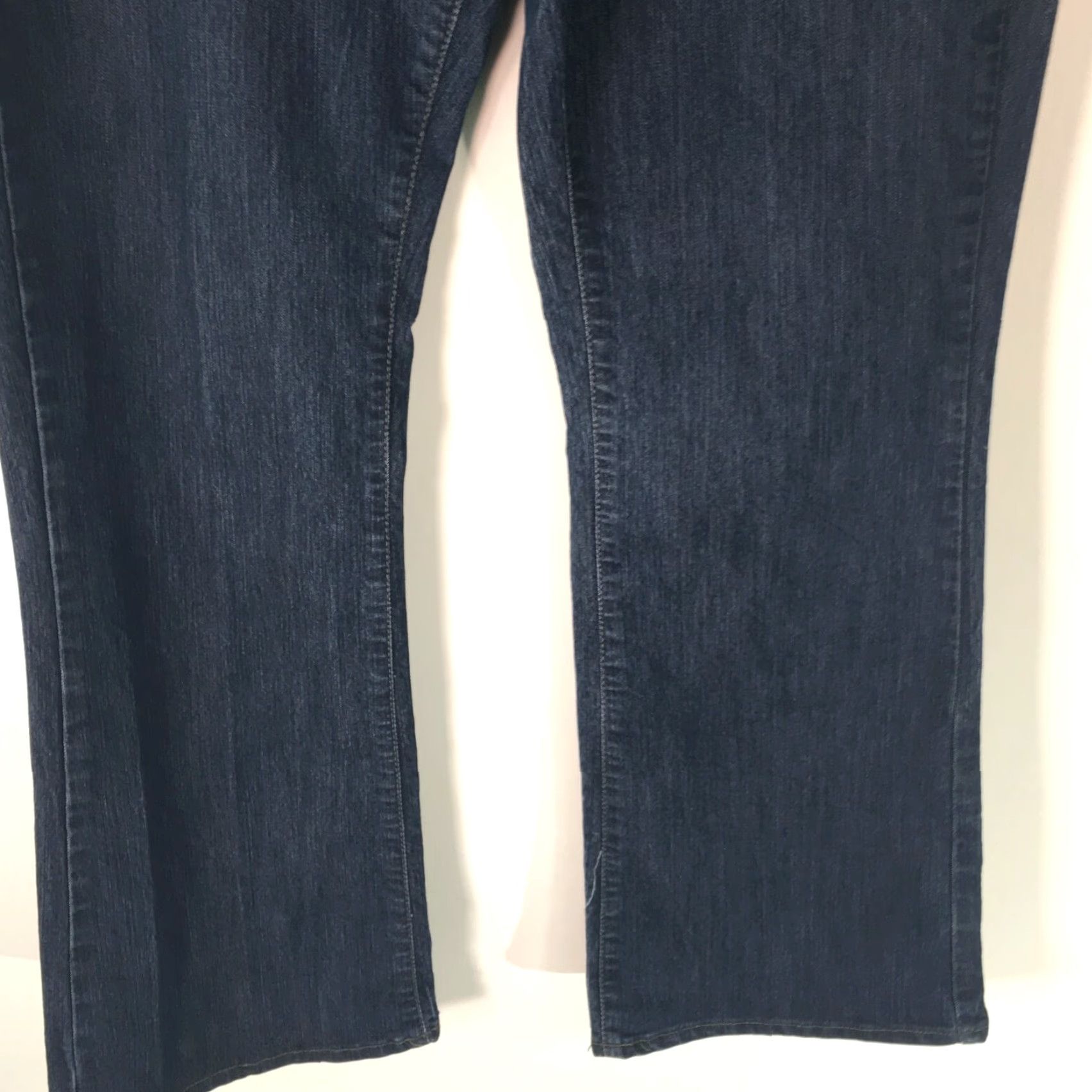 Lee Lee Riders Jeans Womens Regular Bootcut Denim Blue Size 14M 30In Inseam 5-Pocket Stretch Comfort Front Zip Button Rise Mid Vintage No Size 36" / US 14 / IT 50 - 5 Thumbnail
