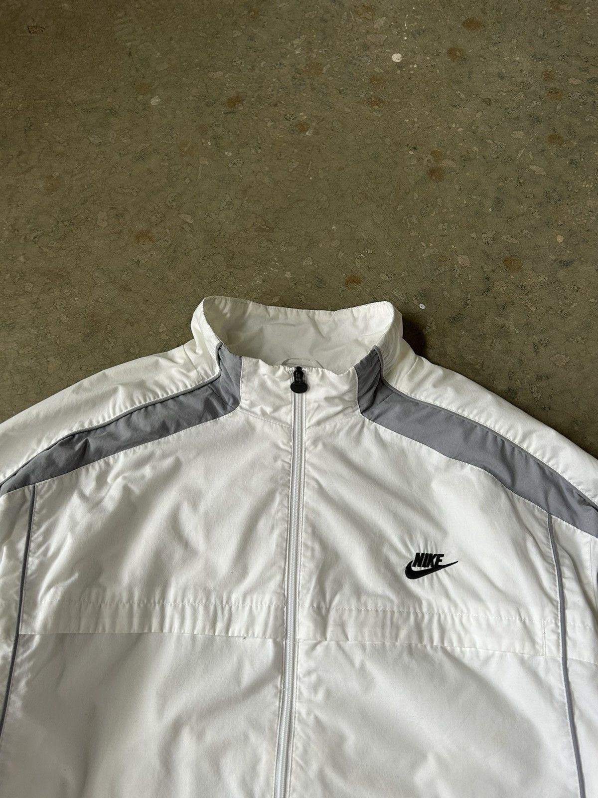 Nike Vintage 90s Nike Thrashed Track Jacket zip up Size US XL / EU 56 / 4 - 2 Thumbnail