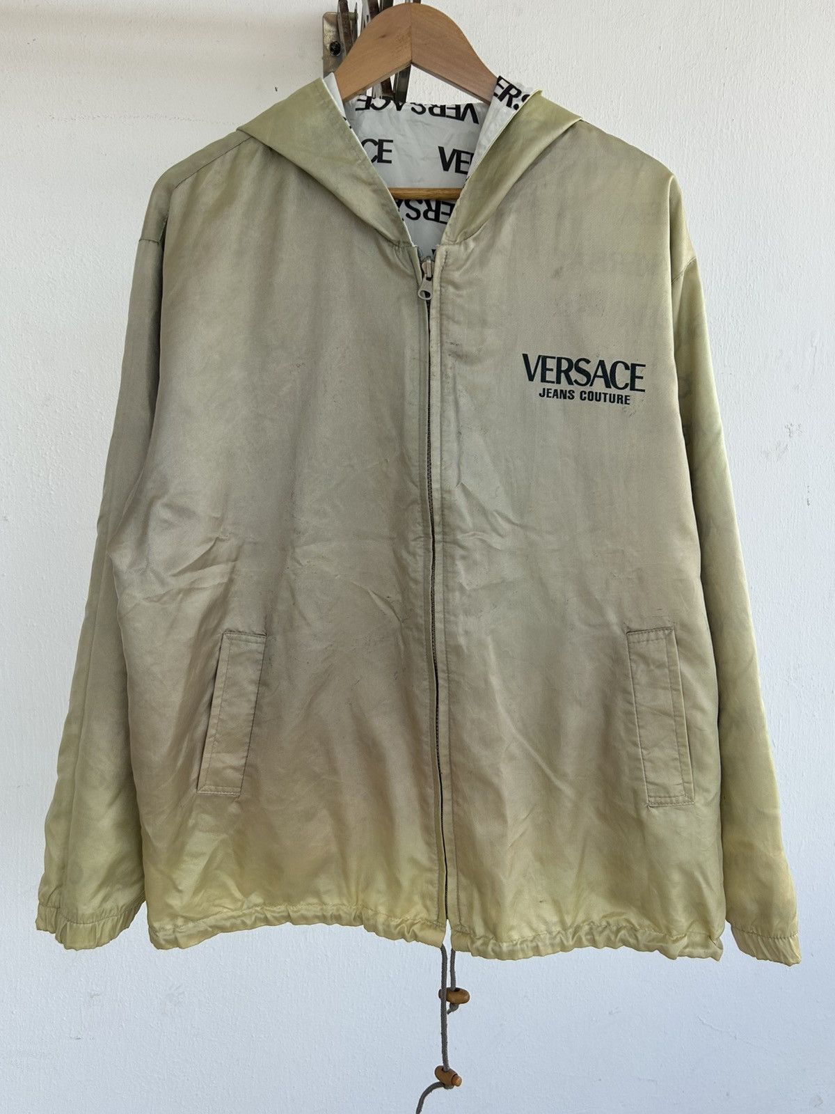 Versace Jeans Couture Reversible Versace Monogram Gold Vintage Jacket Size US L / EU 52-54 / 3 - 2 Thumbnail